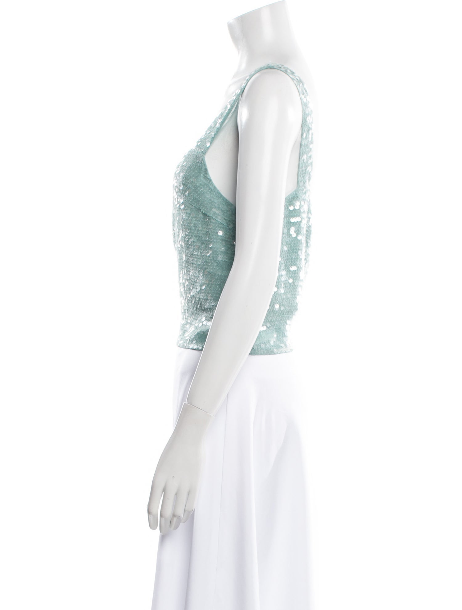 Veronica Beard Sequin Printed Crop Top