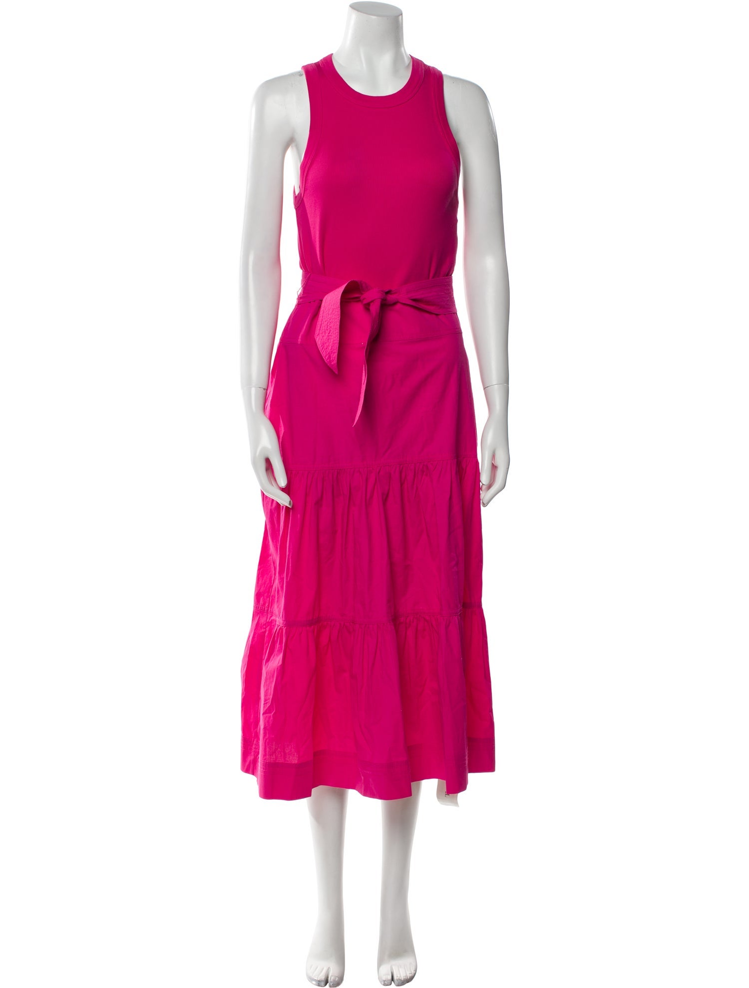 Veronica Beard Crew Neck Long Dress