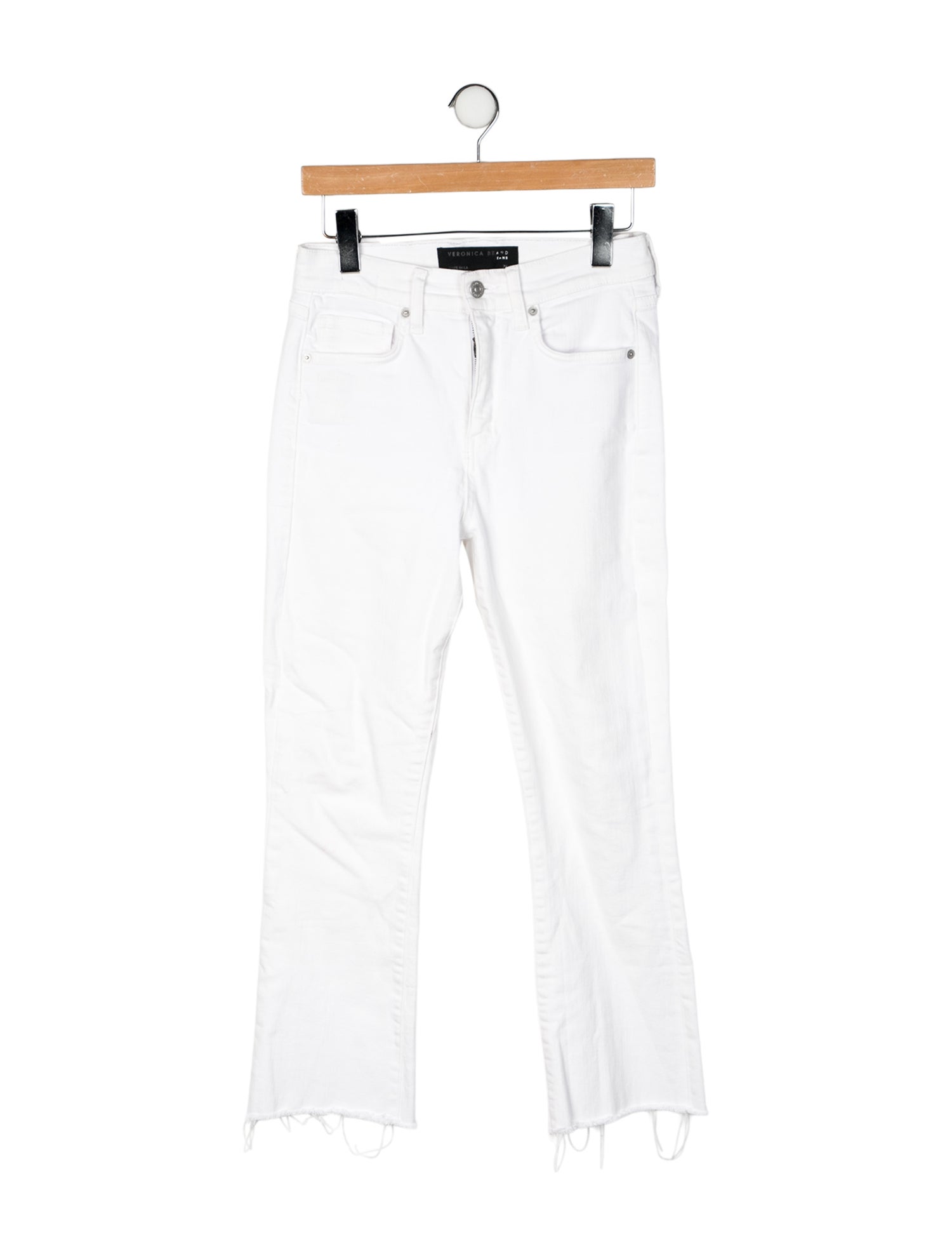 Veronica Beard Mid-Rise Straight Leg Jeans