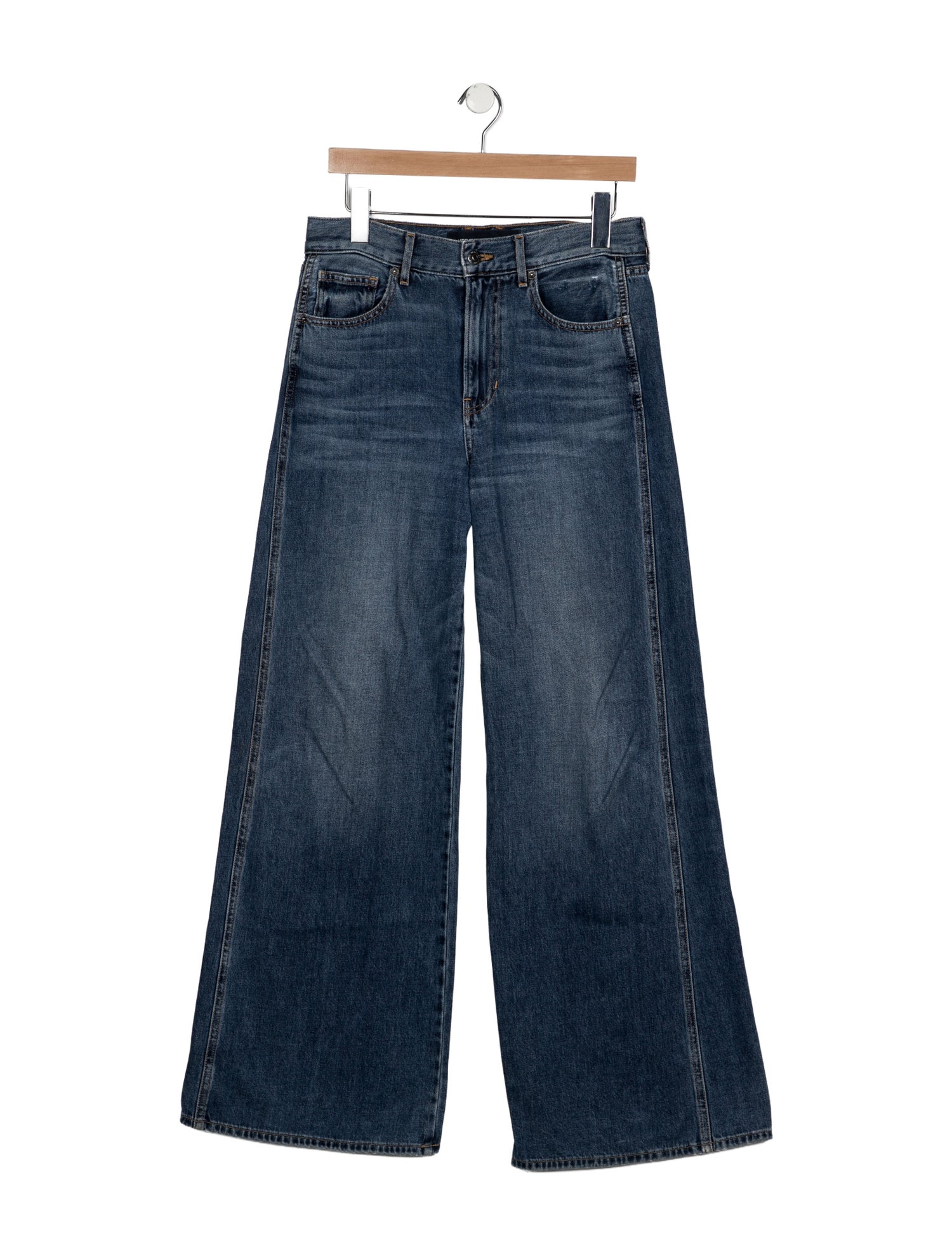 Veronica Beard High-Rise Wide Leg Jeans