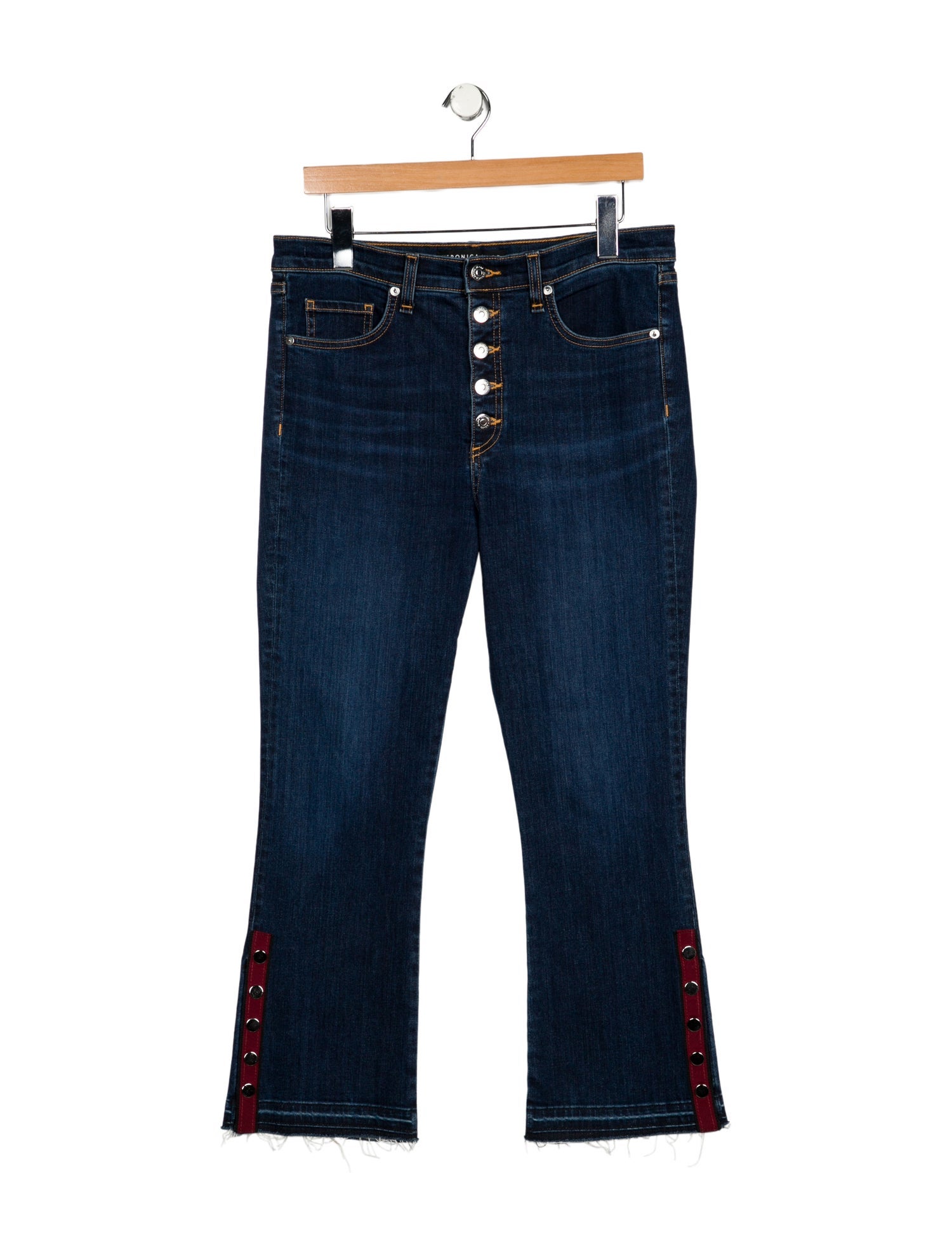 Veronica Beard High-Rise Straight Leg Jeans