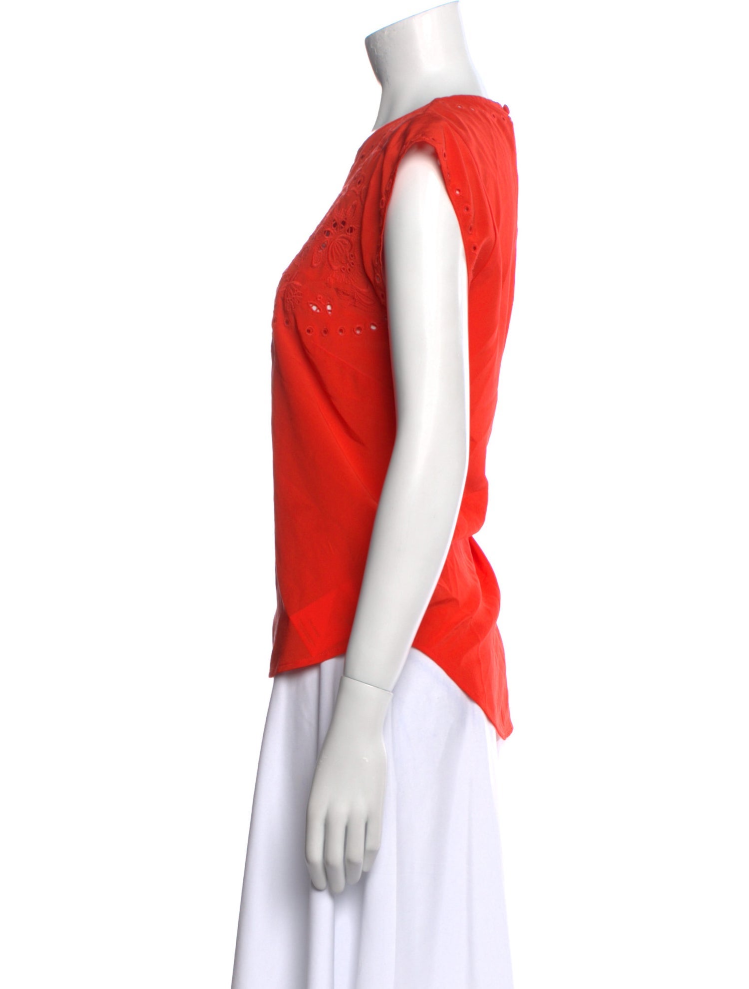 Veronica Beard Silk Crew Neck T-Shirt