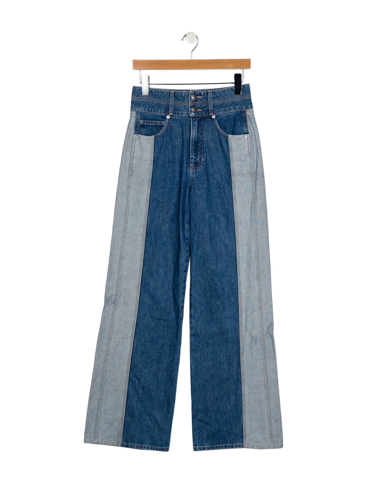 Veronica Beard High-Rise Wide Leg Jeans