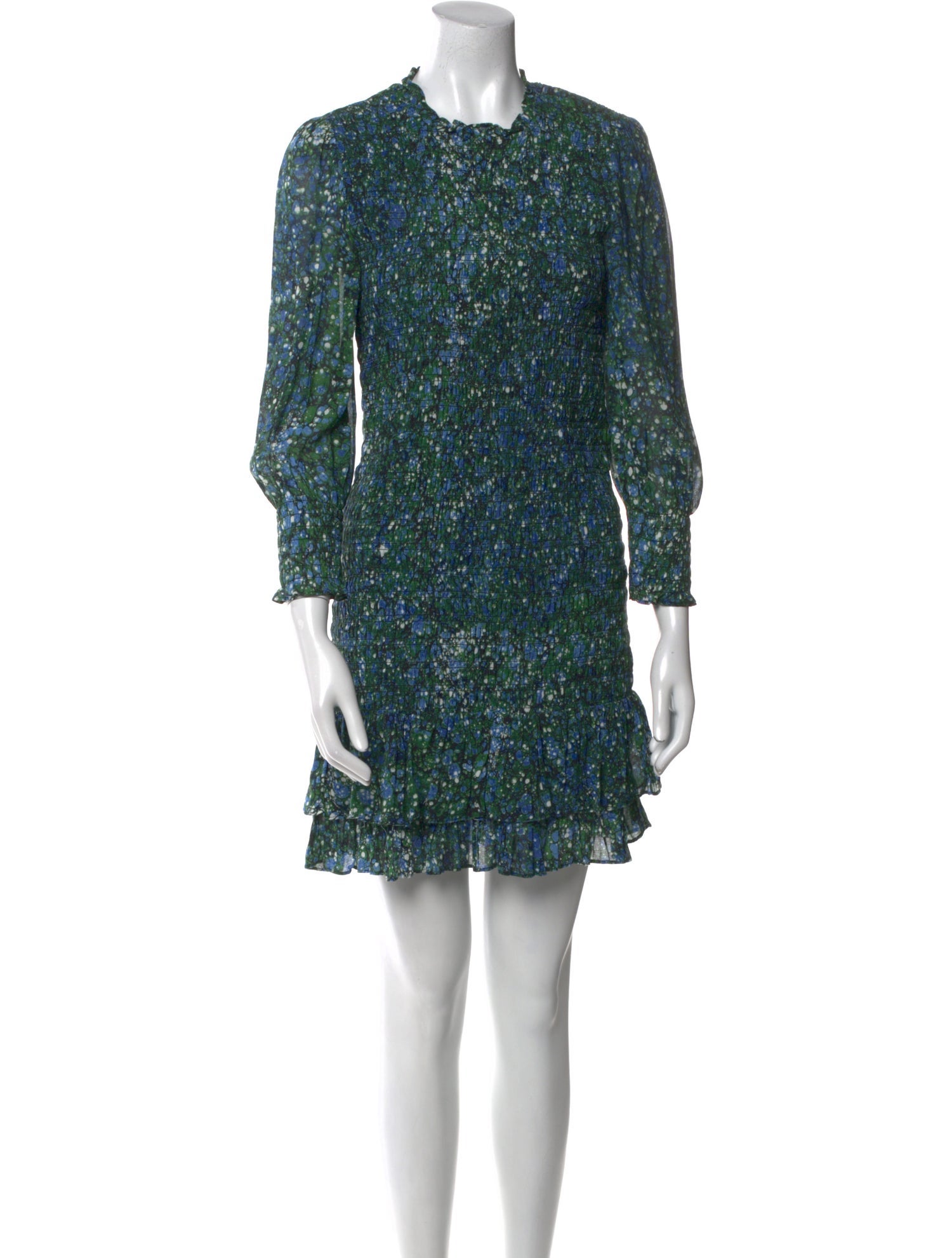 Veronica Beard Floral Print Mini Dress