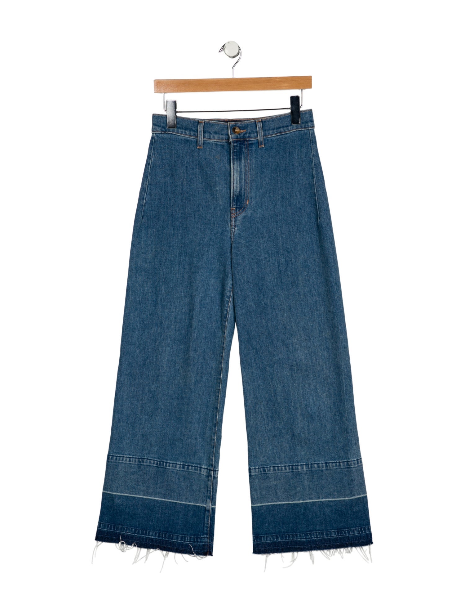 Veronica Beard High-Rise Wide Leg Jeans