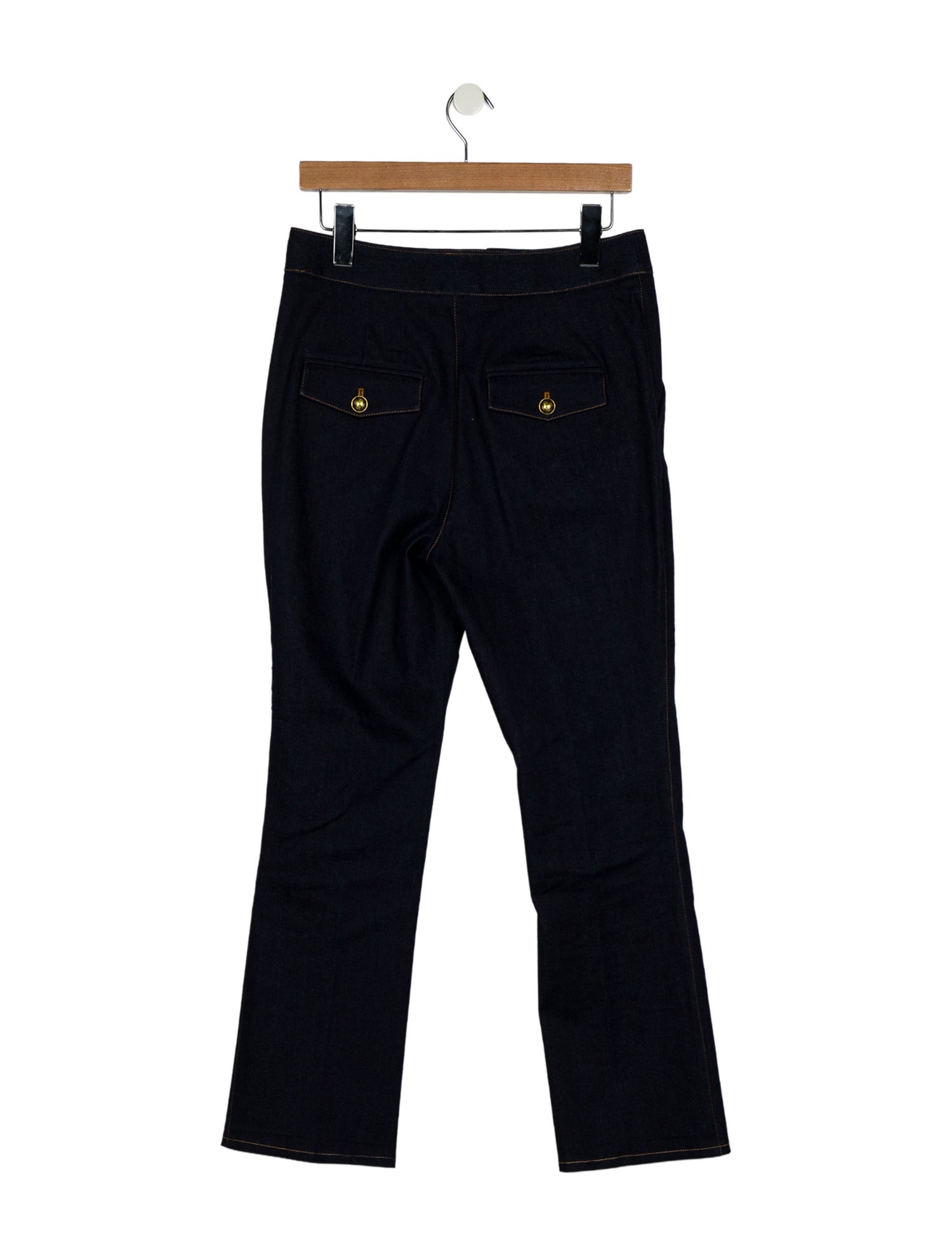 Veronica Beard Mid-Rise Straight Leg Jeans