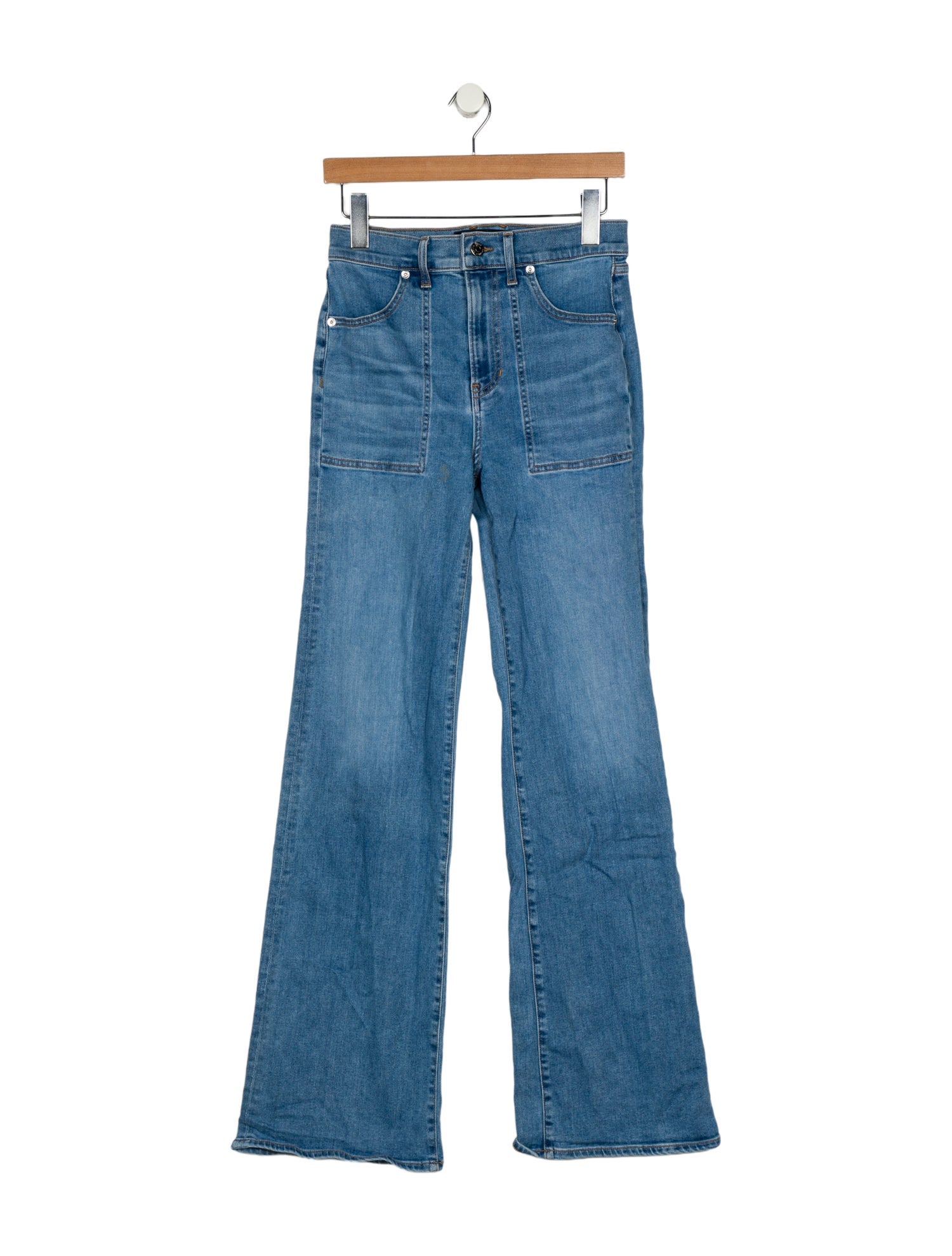 Veronica Beard High-Rise Wide Leg Jeans