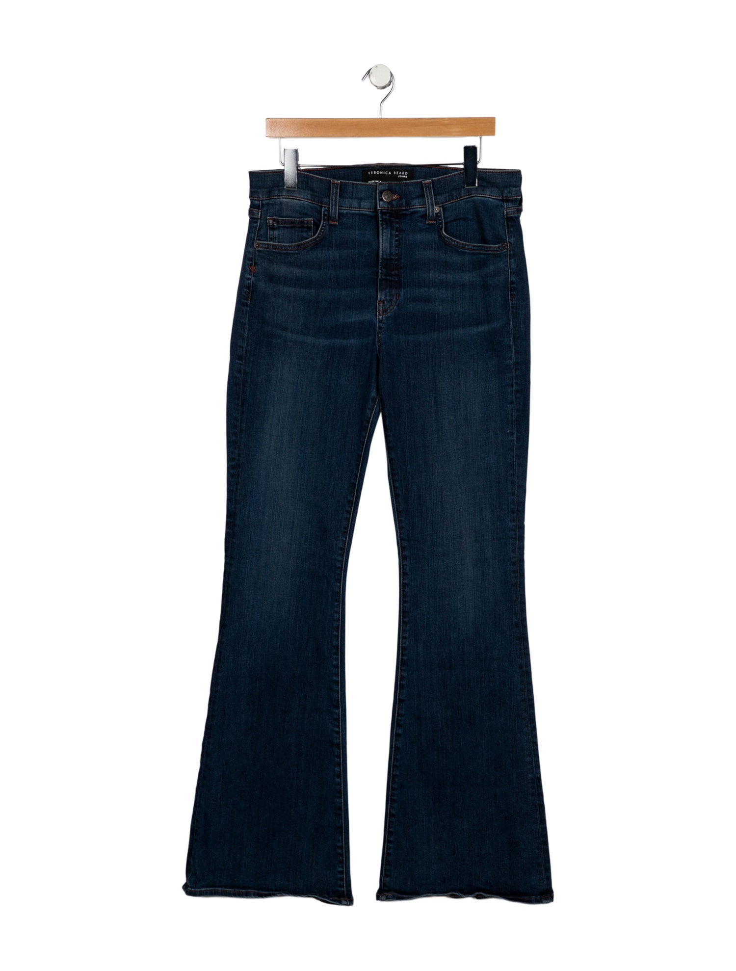 Veronica Beard High-Rise Wide Leg Jeans