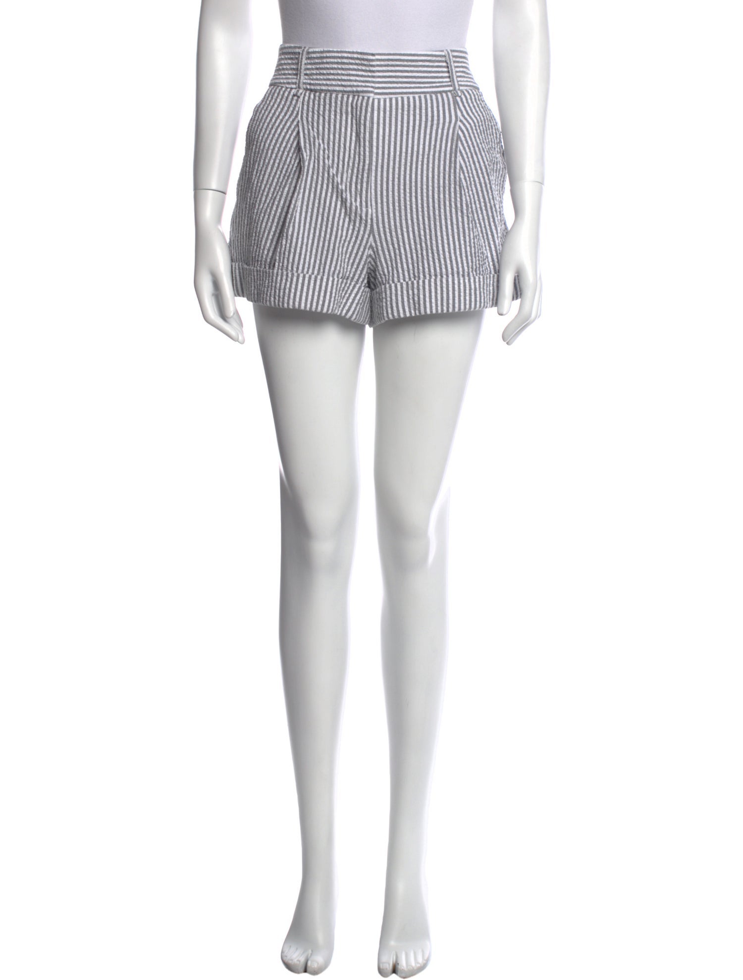 Veronica Beard Striped Mini Shorts