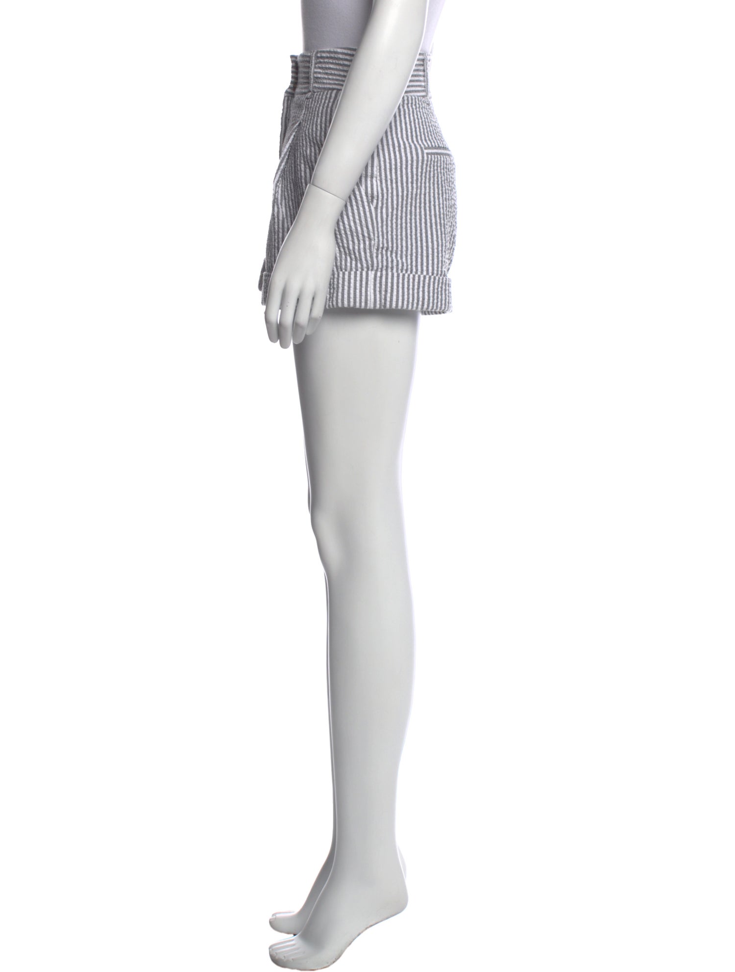 Veronica Beard Striped Mini Shorts