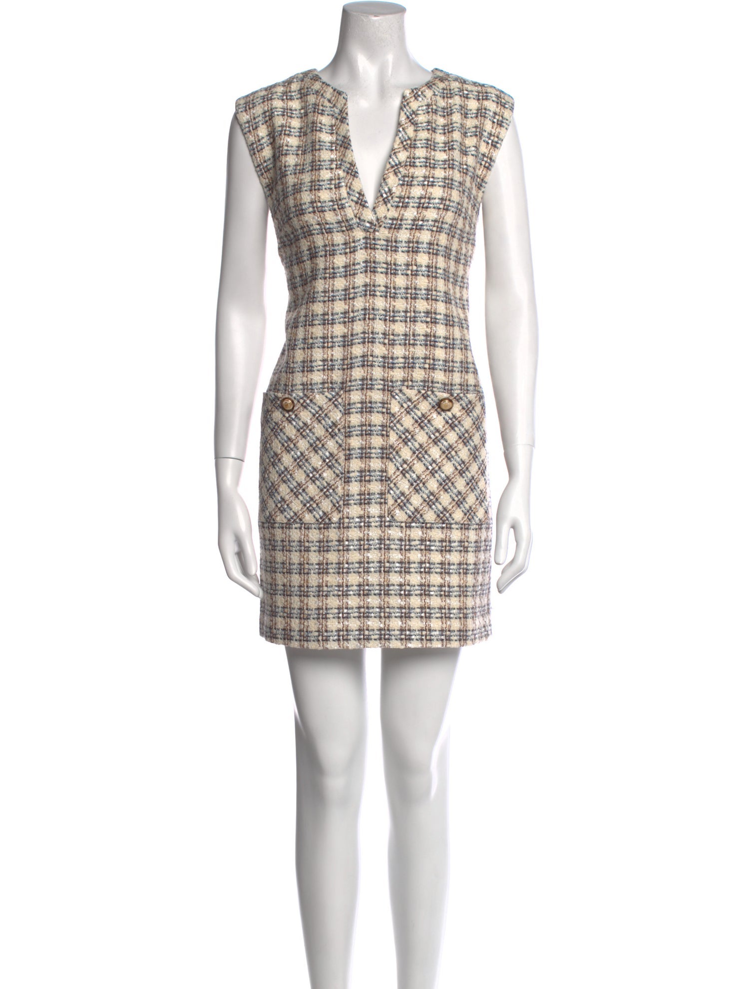 Veronica Beard Plaid Print Mini Dress w/ Tags
