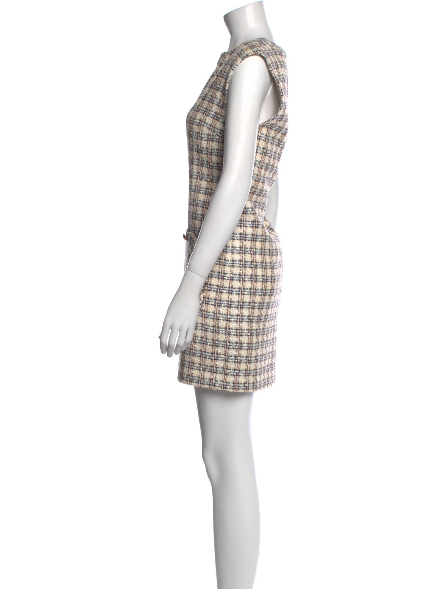 Veronica Beard Plaid Print Mini Dress w/ Tags