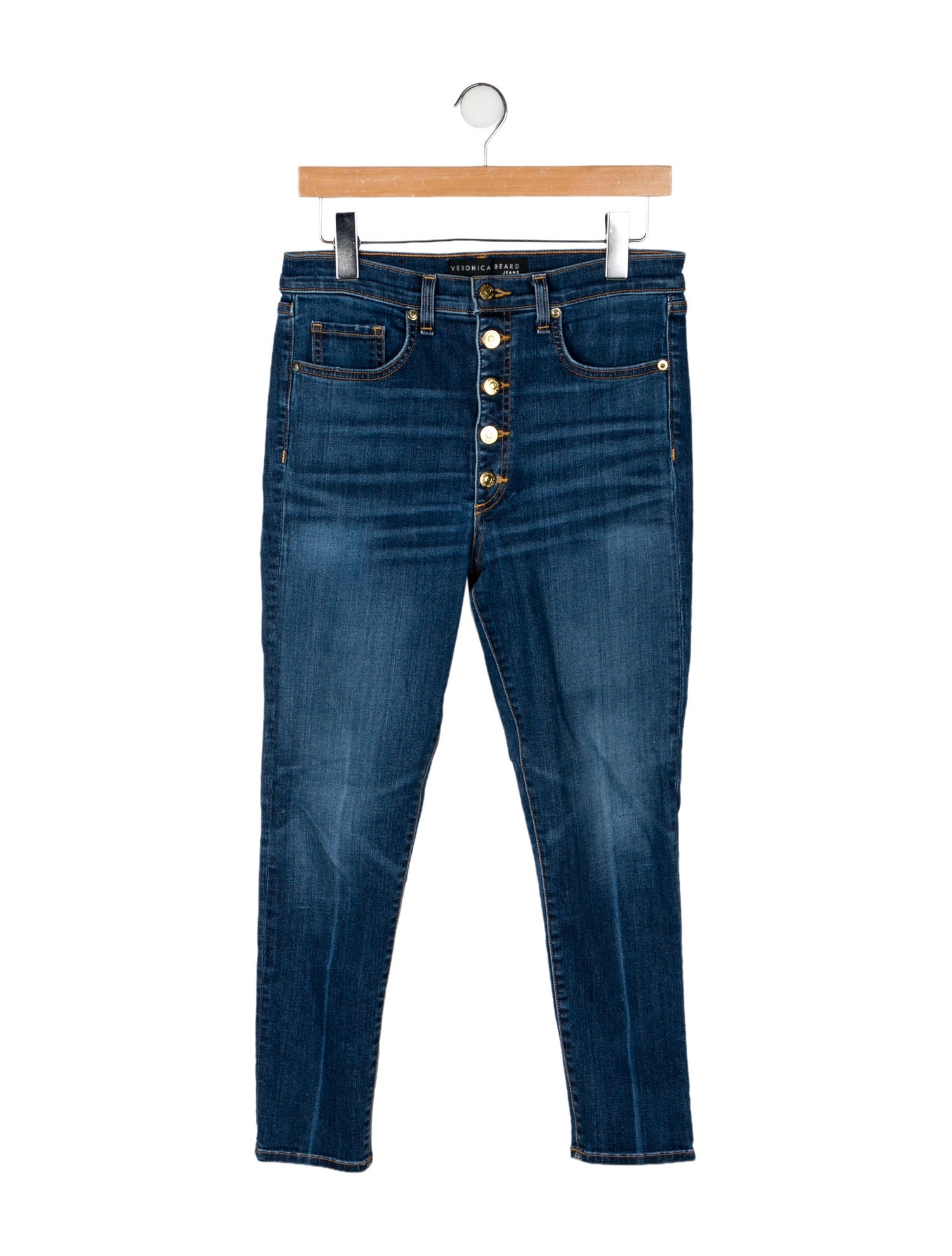 Veronica Beard Mid-Rise Skinny Leg Jeans