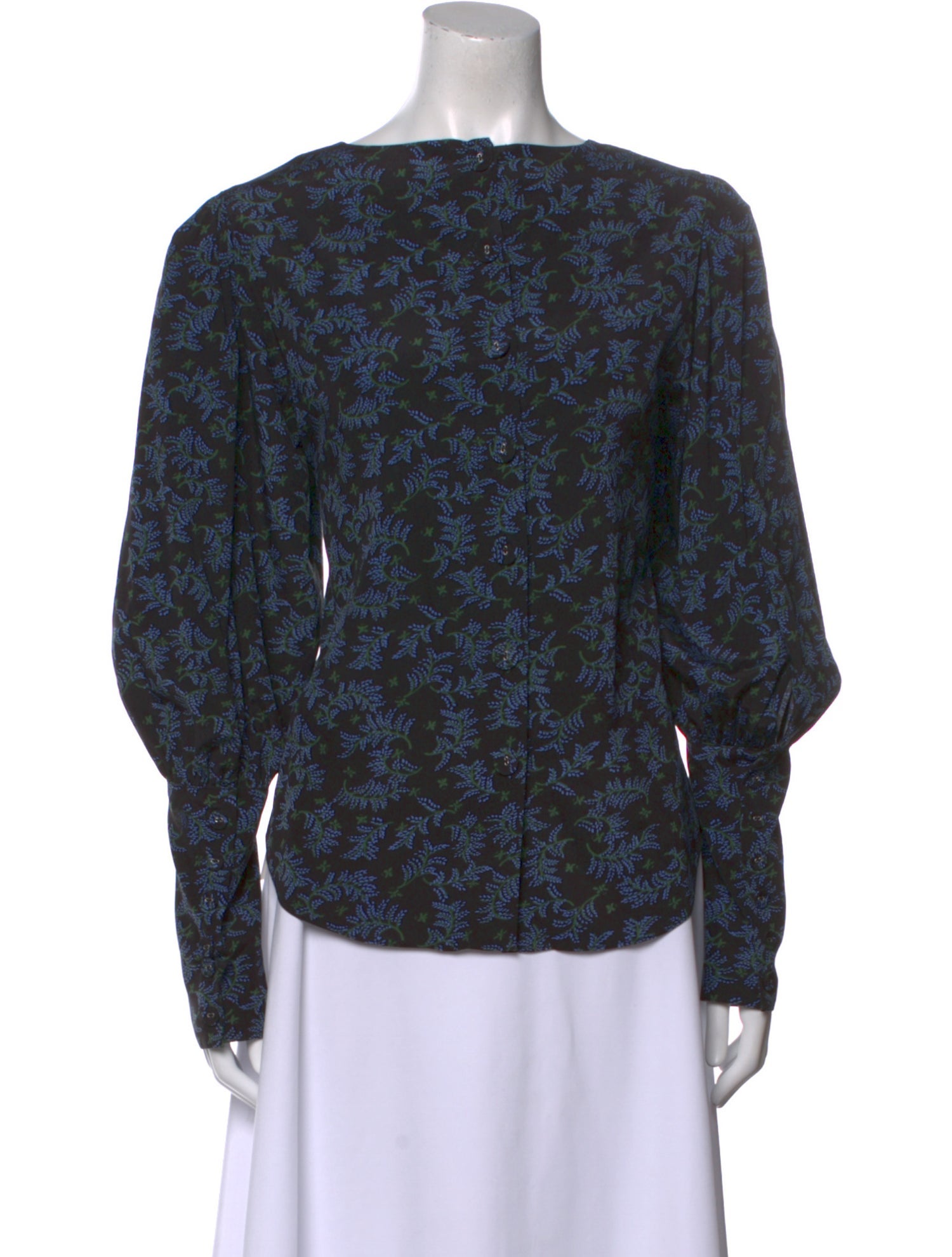Veronica Beard Silk Floral Print Blouse