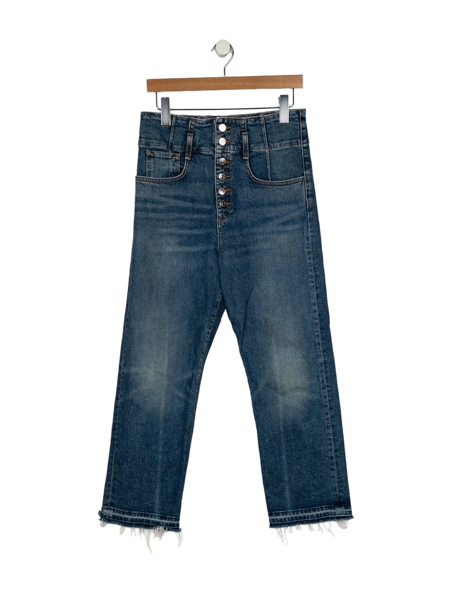 Veronica Beard High-Rise Wide Leg Jeans