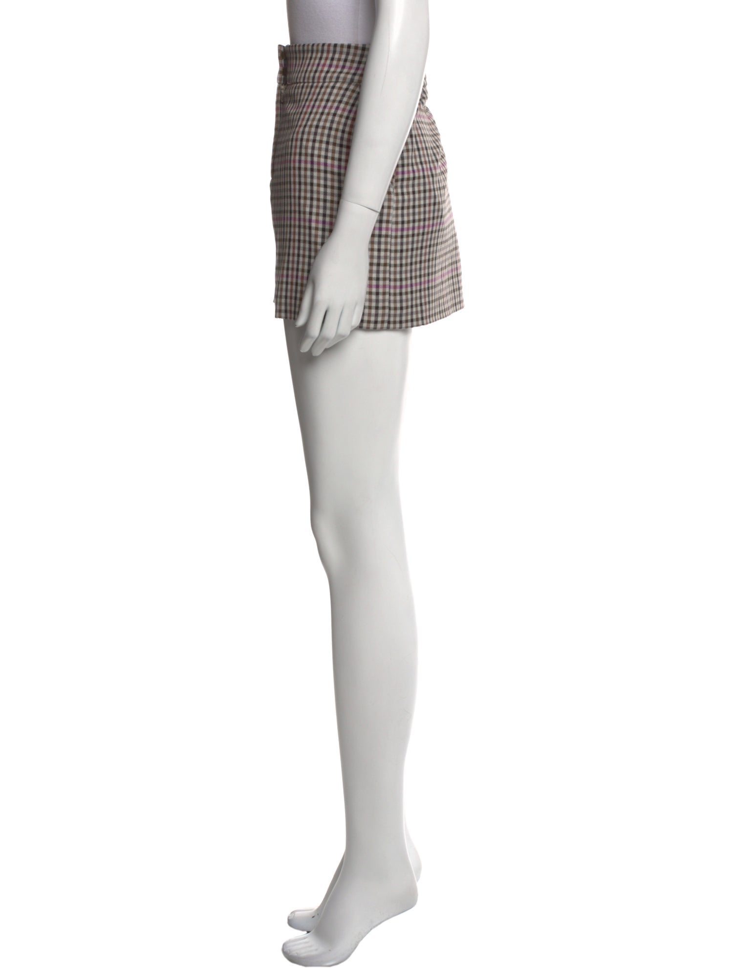 Veronica Beard Plaid Print Mini Skirt w/ Tags