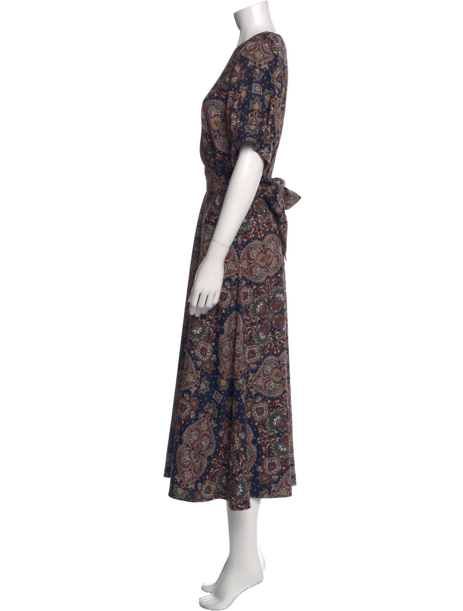 Veronica Beard Paisley Print Long Dress