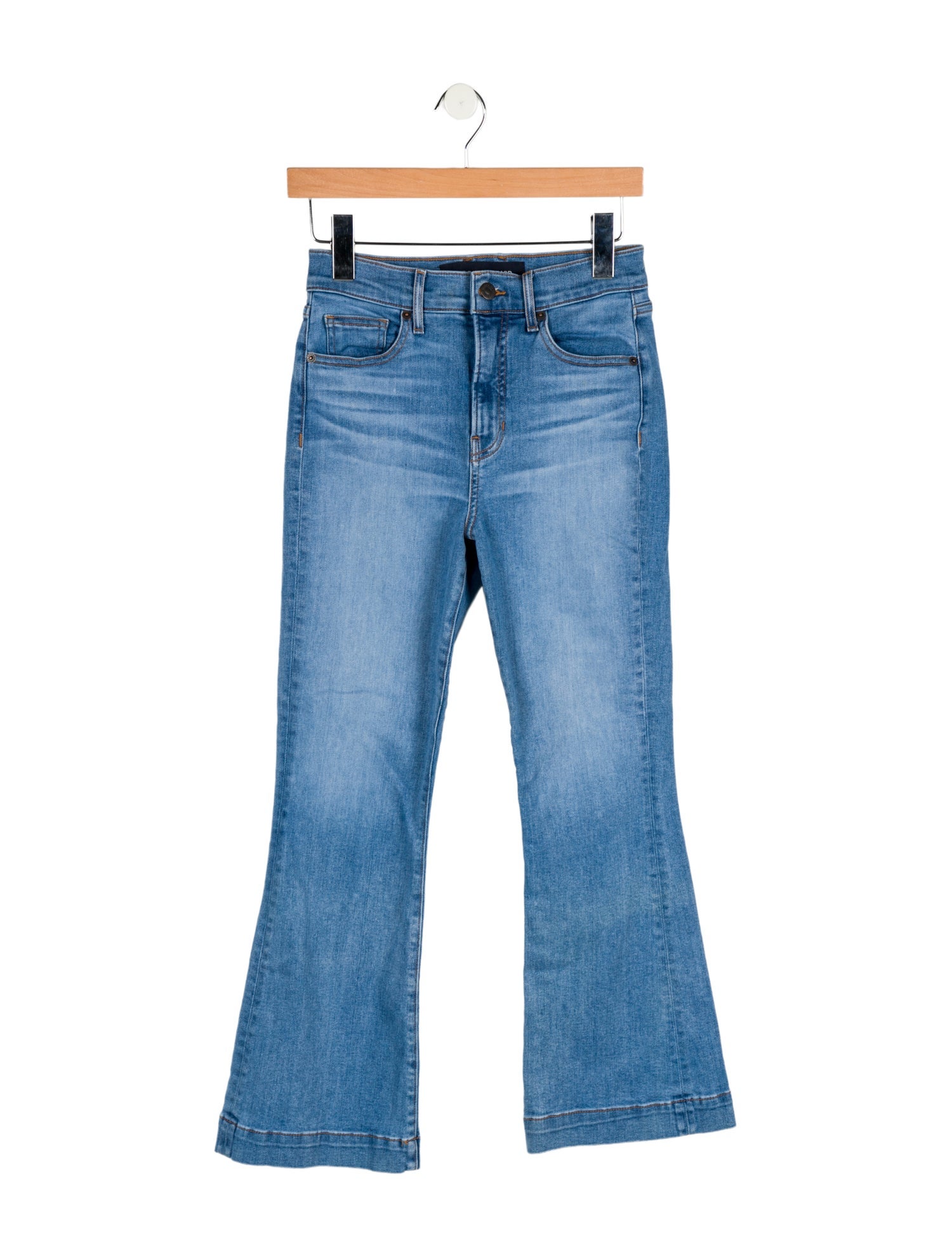 Veronica Beard Mid-Rise Wide Leg Jeans