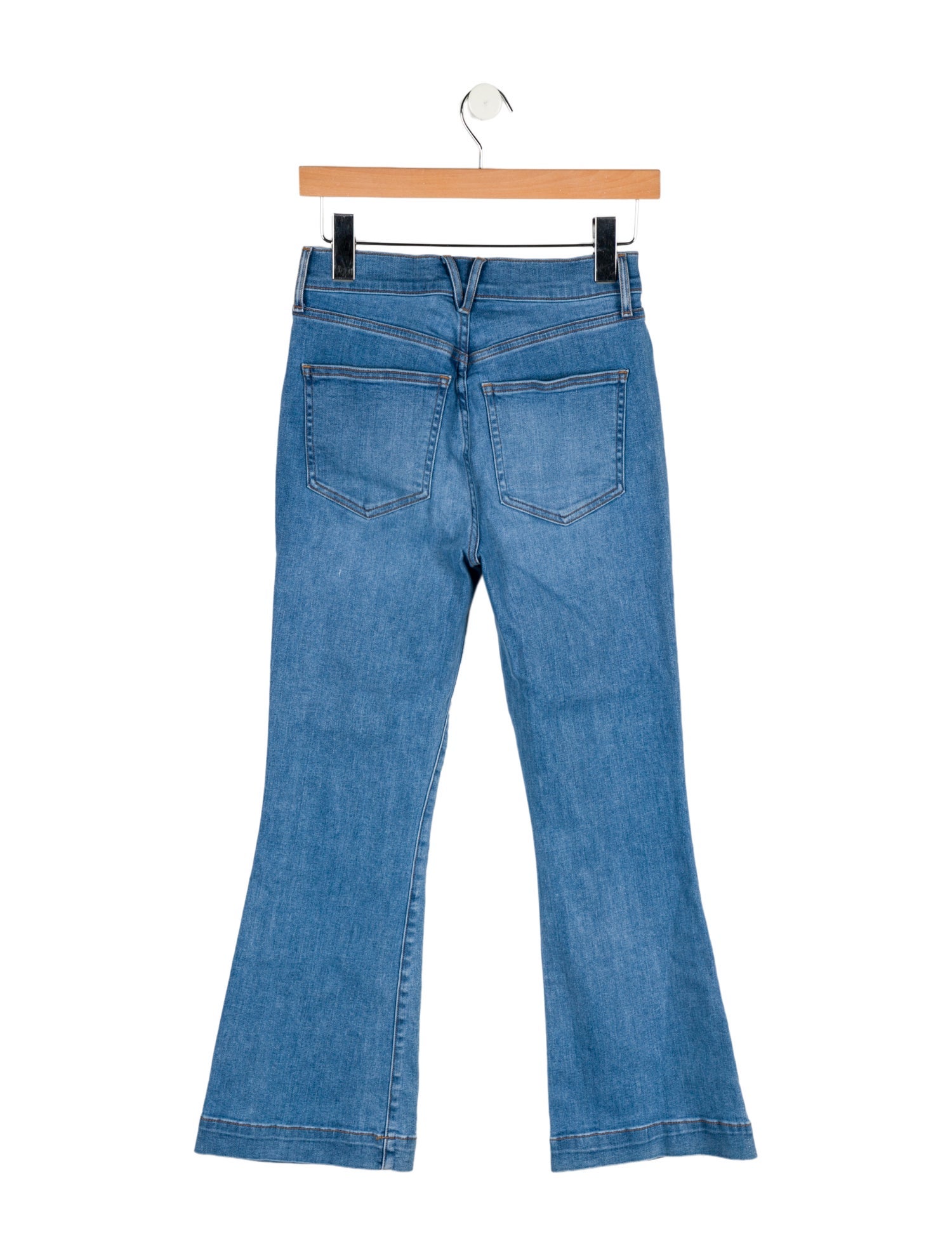 Veronica Beard Mid-Rise Wide Leg Jeans
