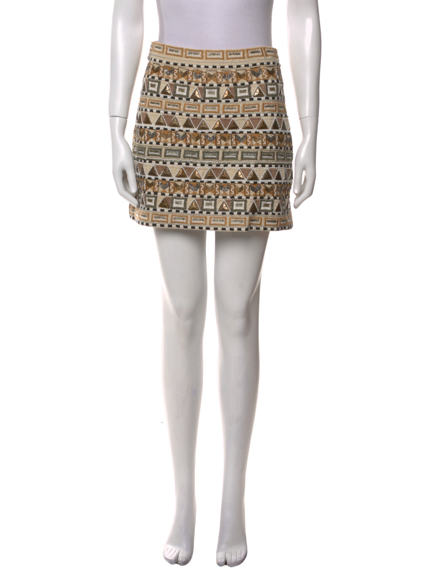 Veronica Beard Printed Mini Skirt