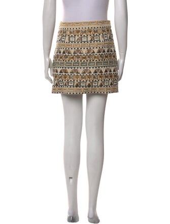 Veronica Beard Printed Mini Skirt