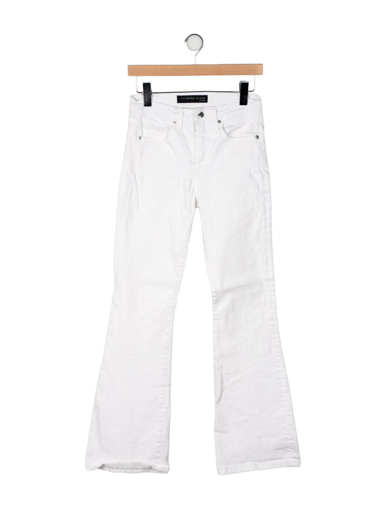 Veronica Beard Mid-Rise Wide Leg Jeans