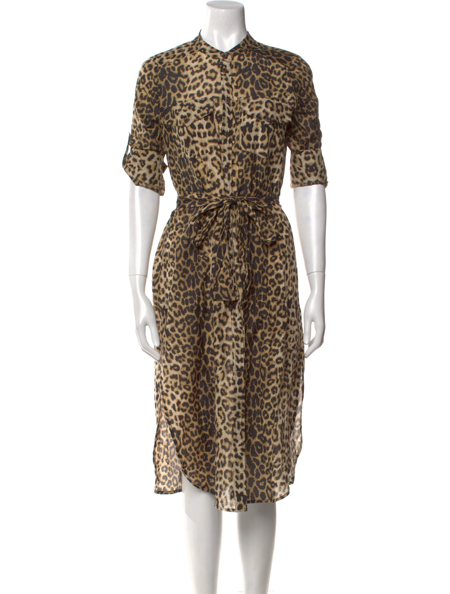 Veronica Beard Animal Print Midi Length Dress
