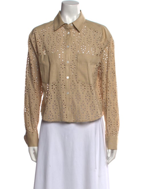 Veronica Beard Long Sleeve Button-Up Top