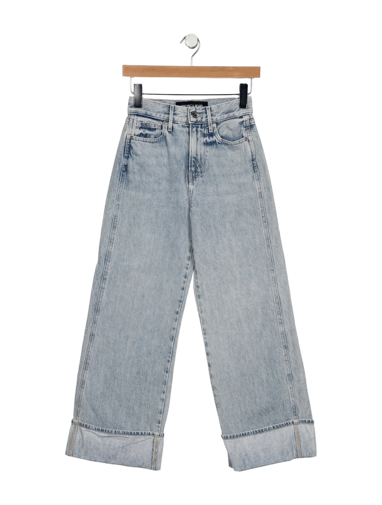 Veronica Beard High-Rise Wide Leg Jeans