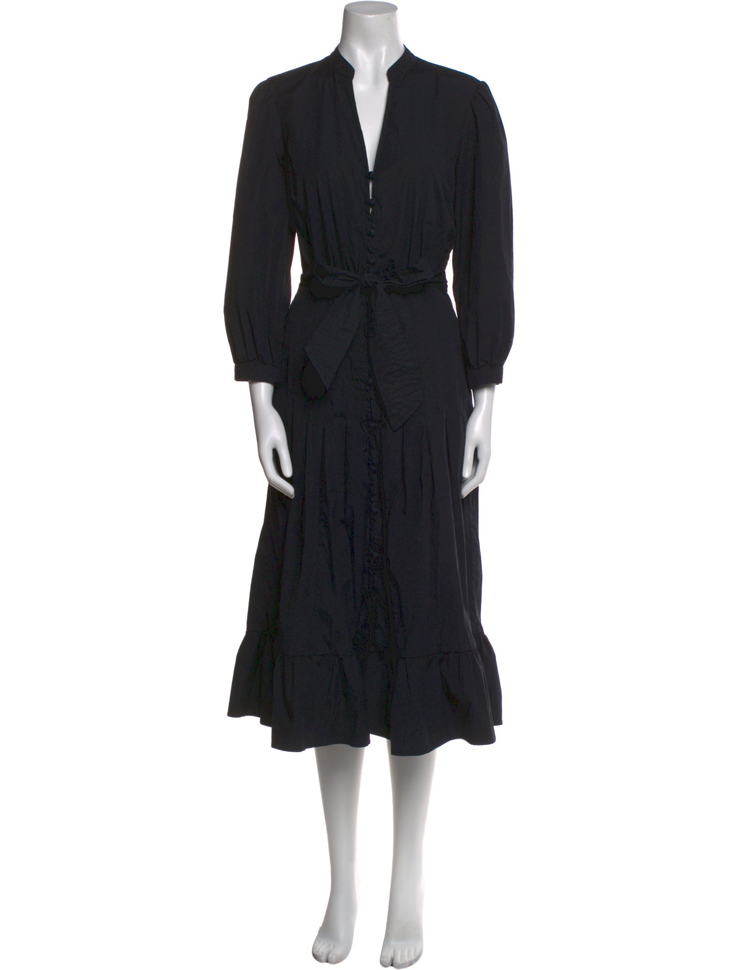 Veronica Beard V-Neck Midi Length Dress