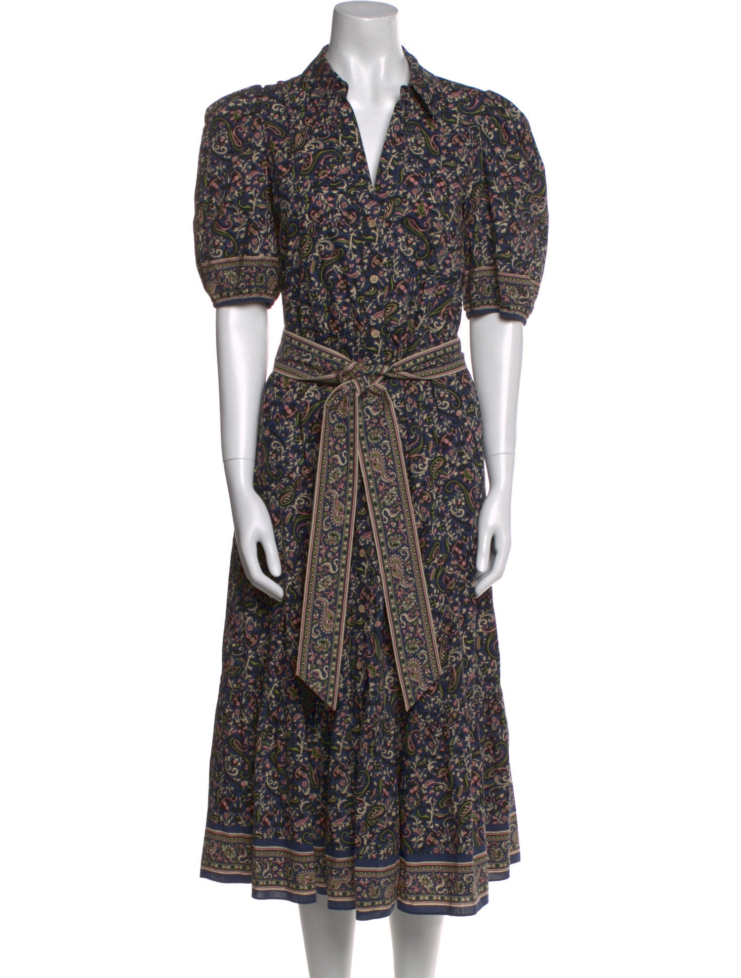 Veronica Beard Paisley Print Long Dress