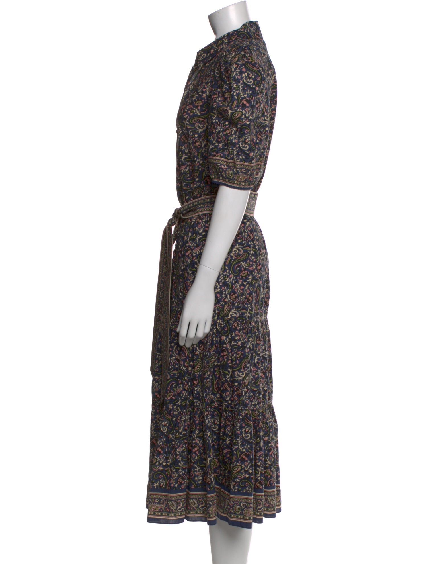 Veronica Beard Paisley Print Long Dress