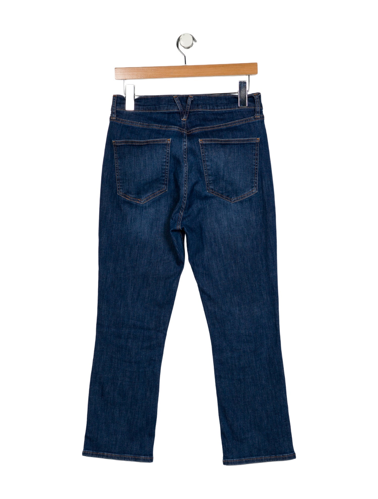 Veronica Beard High-Rise Straight Leg Jeans