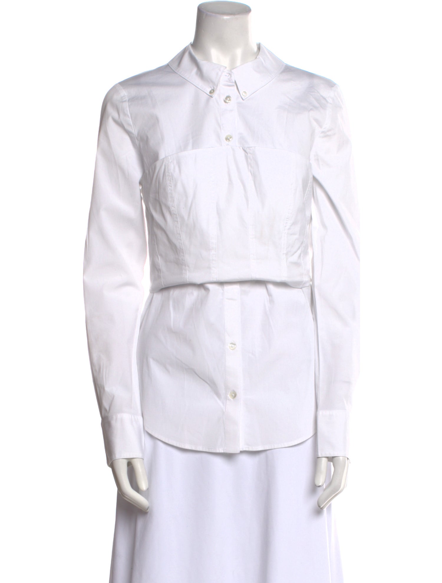 Veronica Beard Long Sleeve Button-Up Top