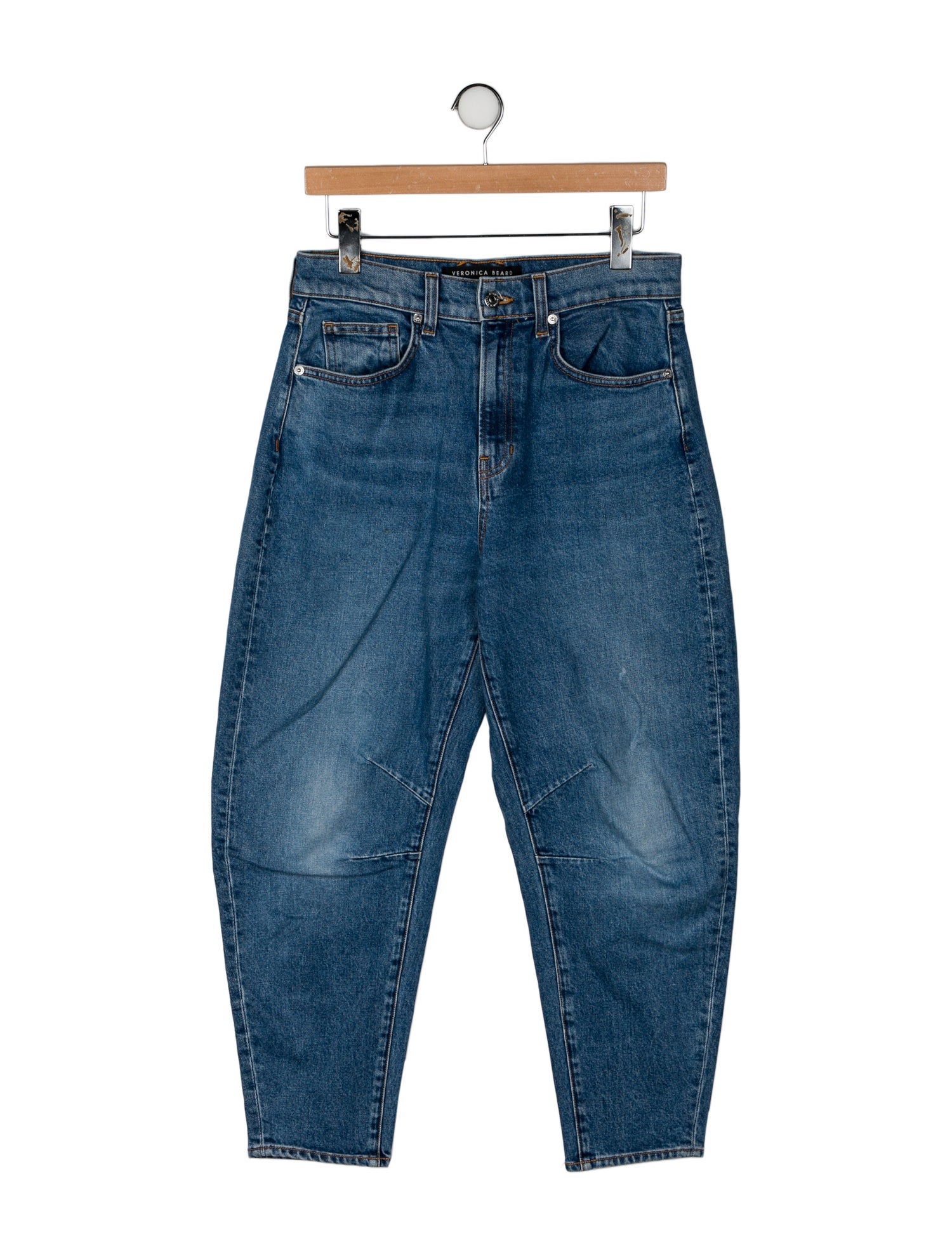 Veronica Beard High-Rise Straight Leg Jeans