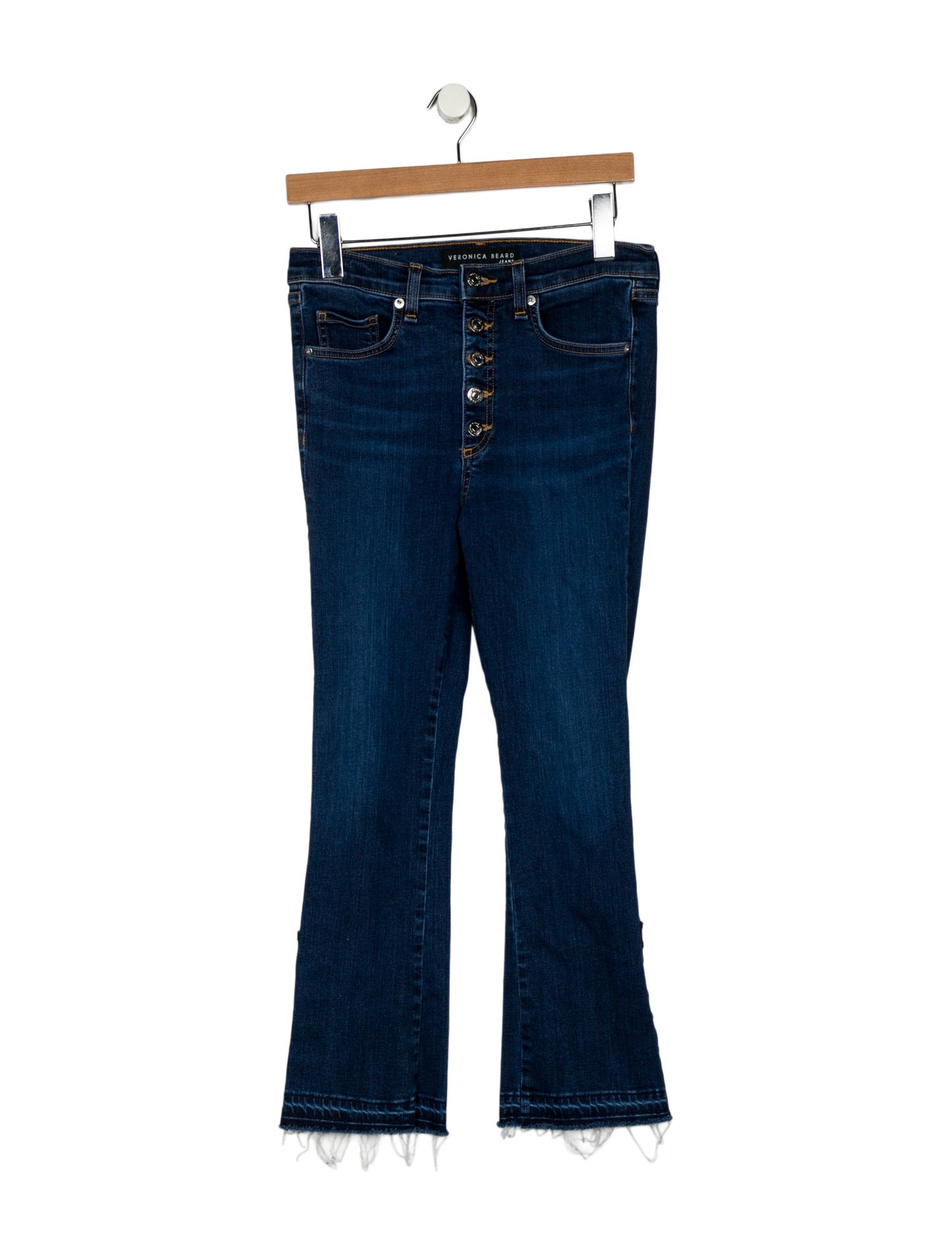 Veronica Beard Mid-Rise Straight Leg Jeans