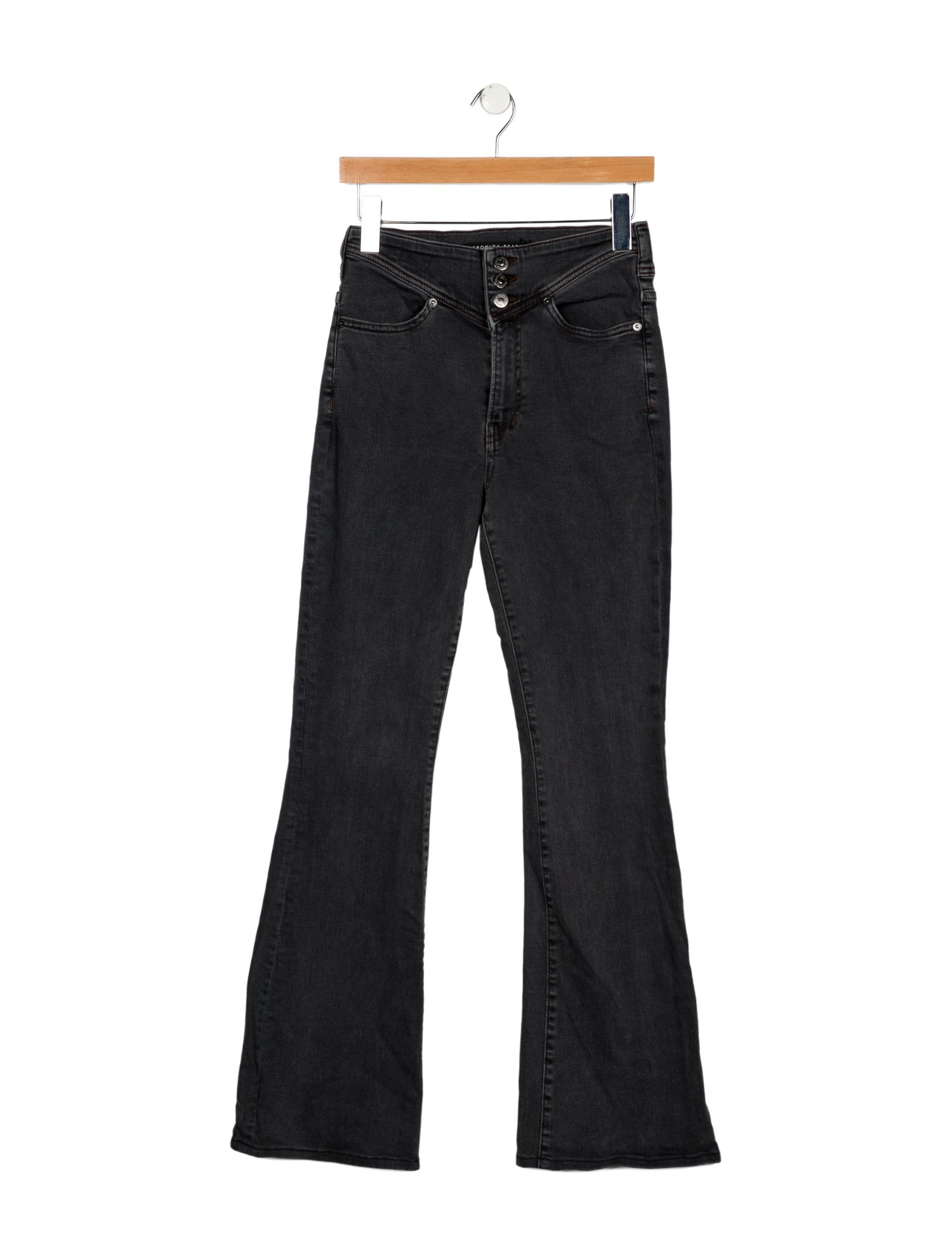 Veronica Beard Mid-Rise Wide Leg Jeans