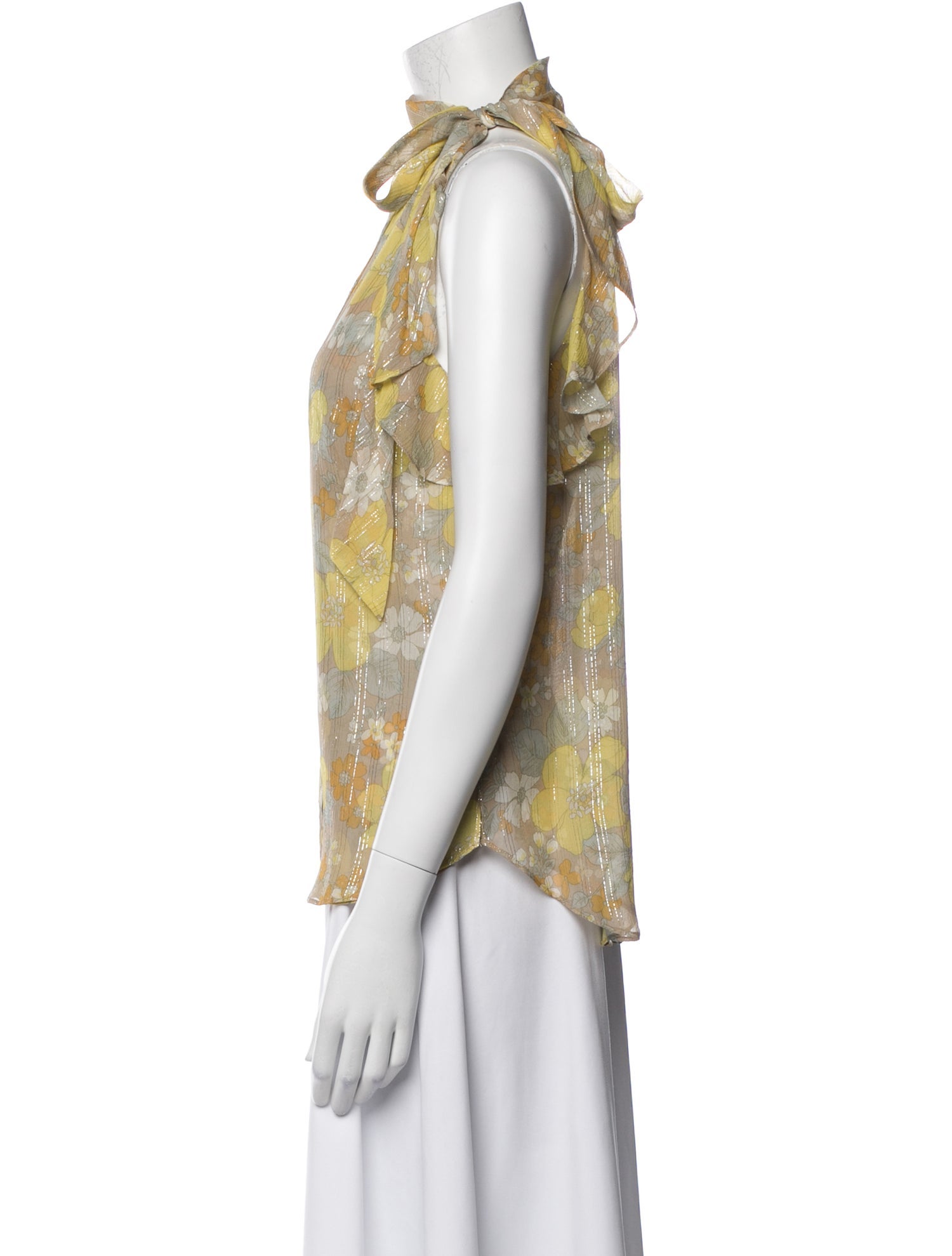 Veronica Beard Silk Floral Print Blouse