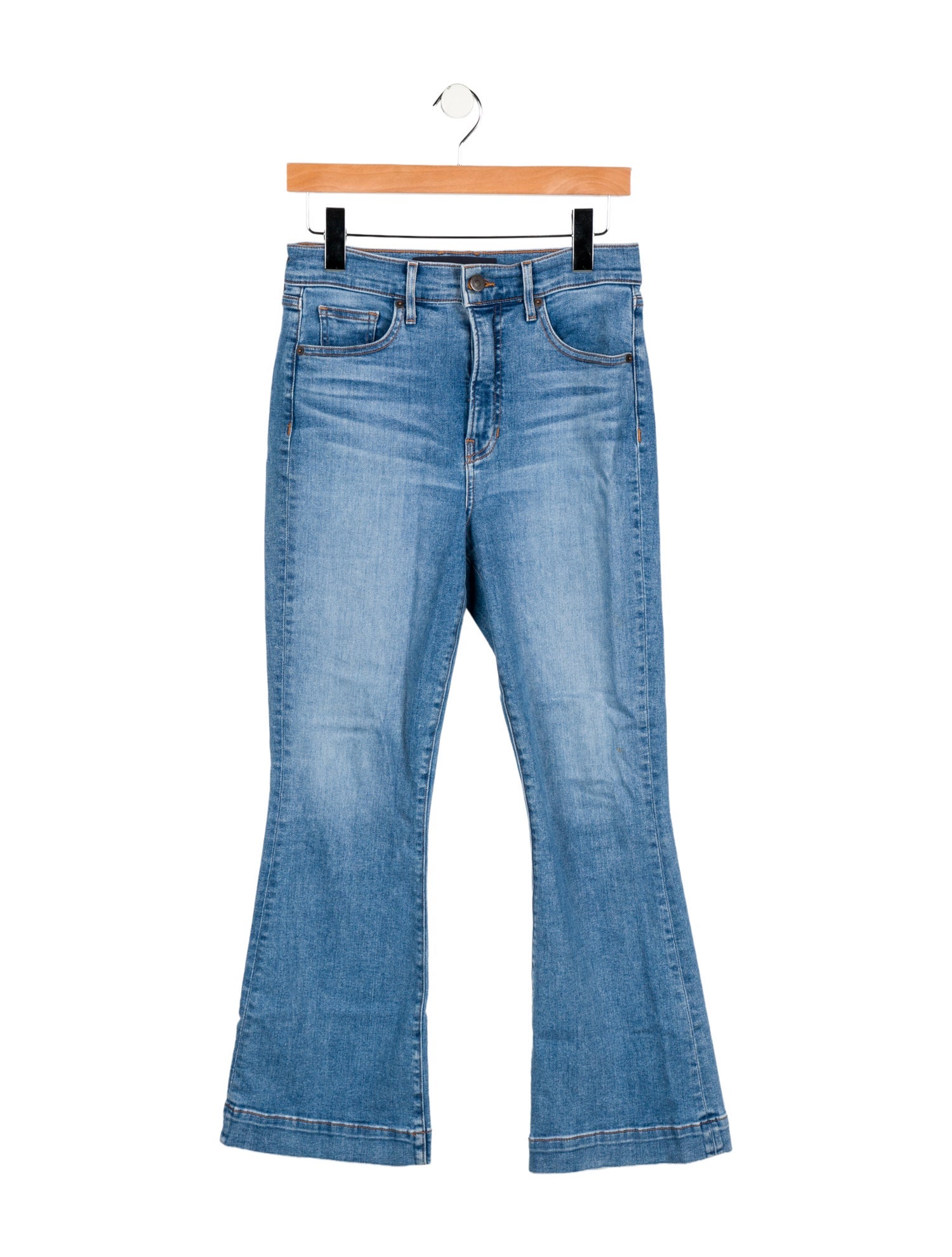 Veronica Beard Mid-Rise Straight Leg Jeans