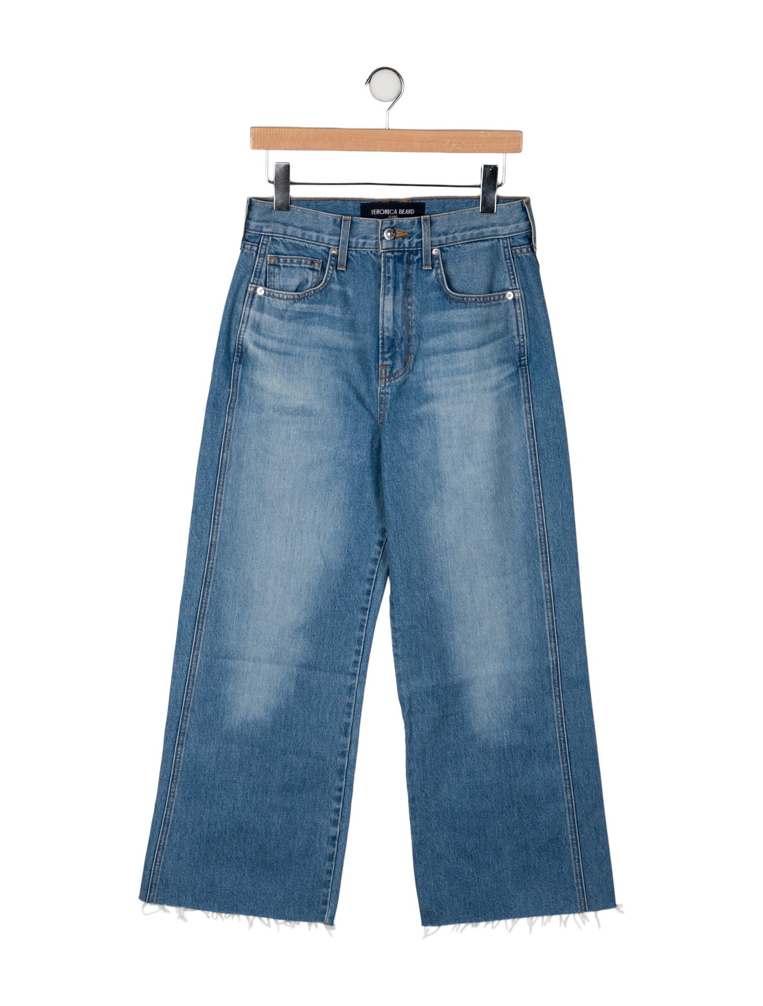 Veronica Beard High-Rise Wide Leg Jeans