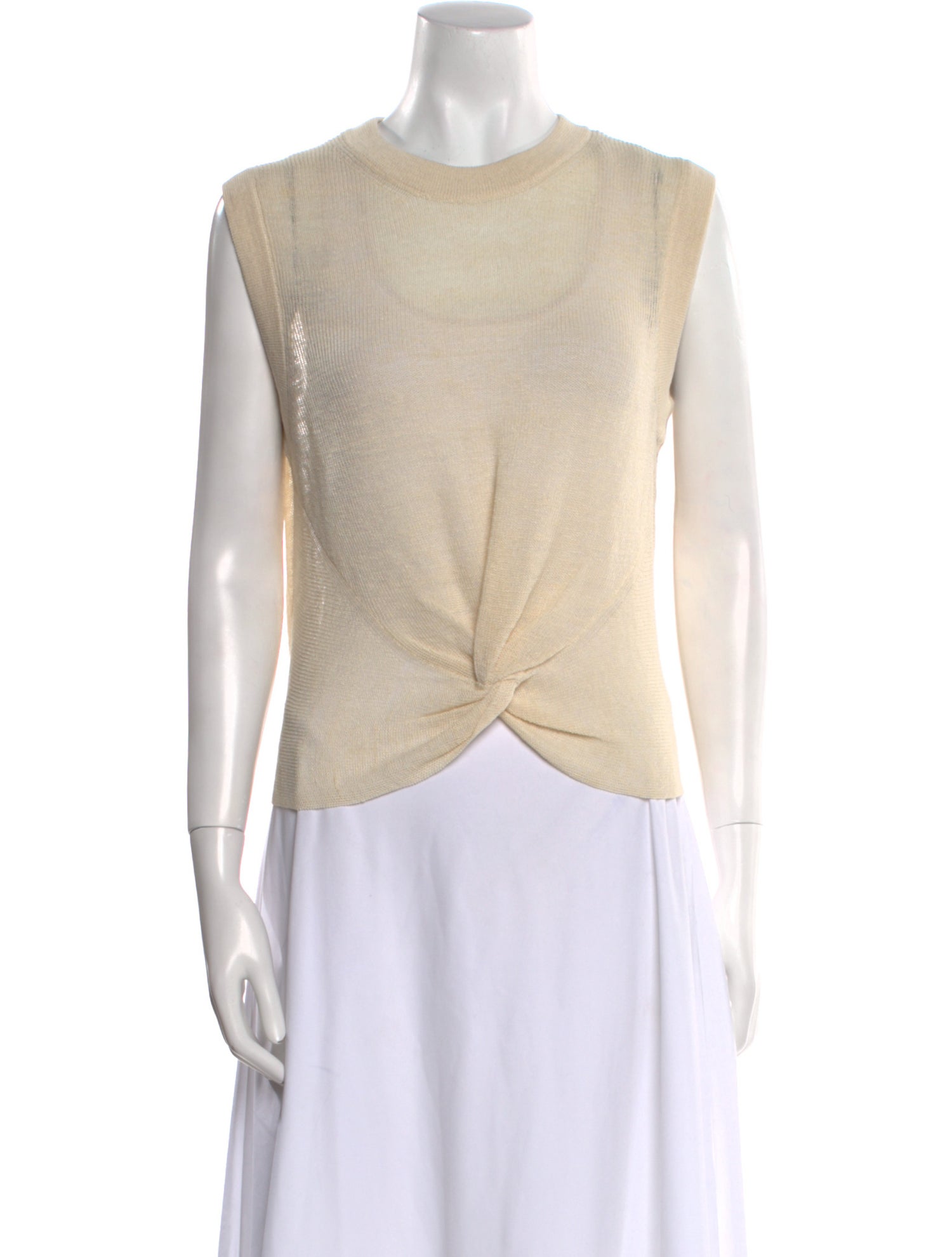 Veronica Beard Crew Neck Sleeveless Top