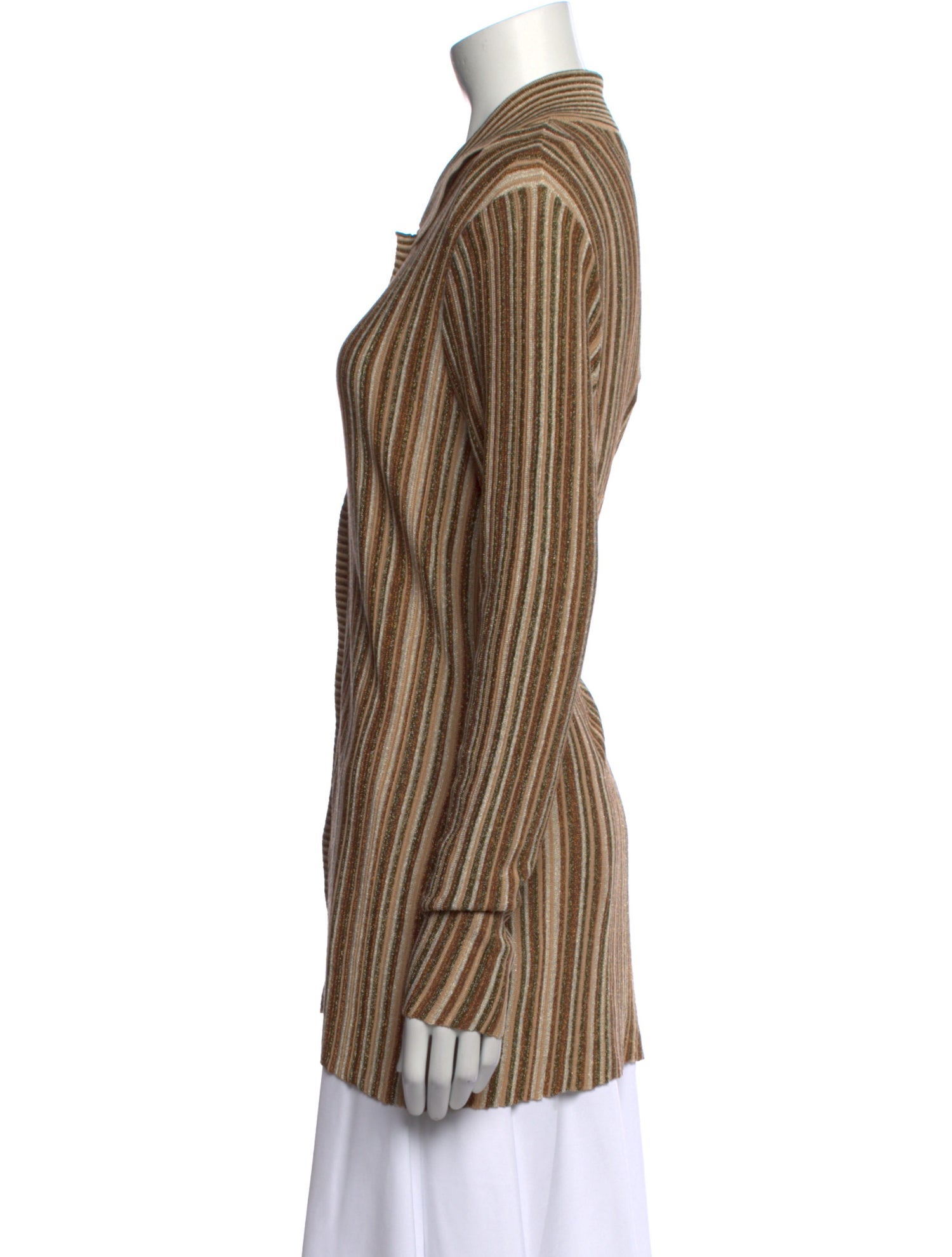 Veronica Beard Striped Long Sleeve Button-Up Top w/ Tags