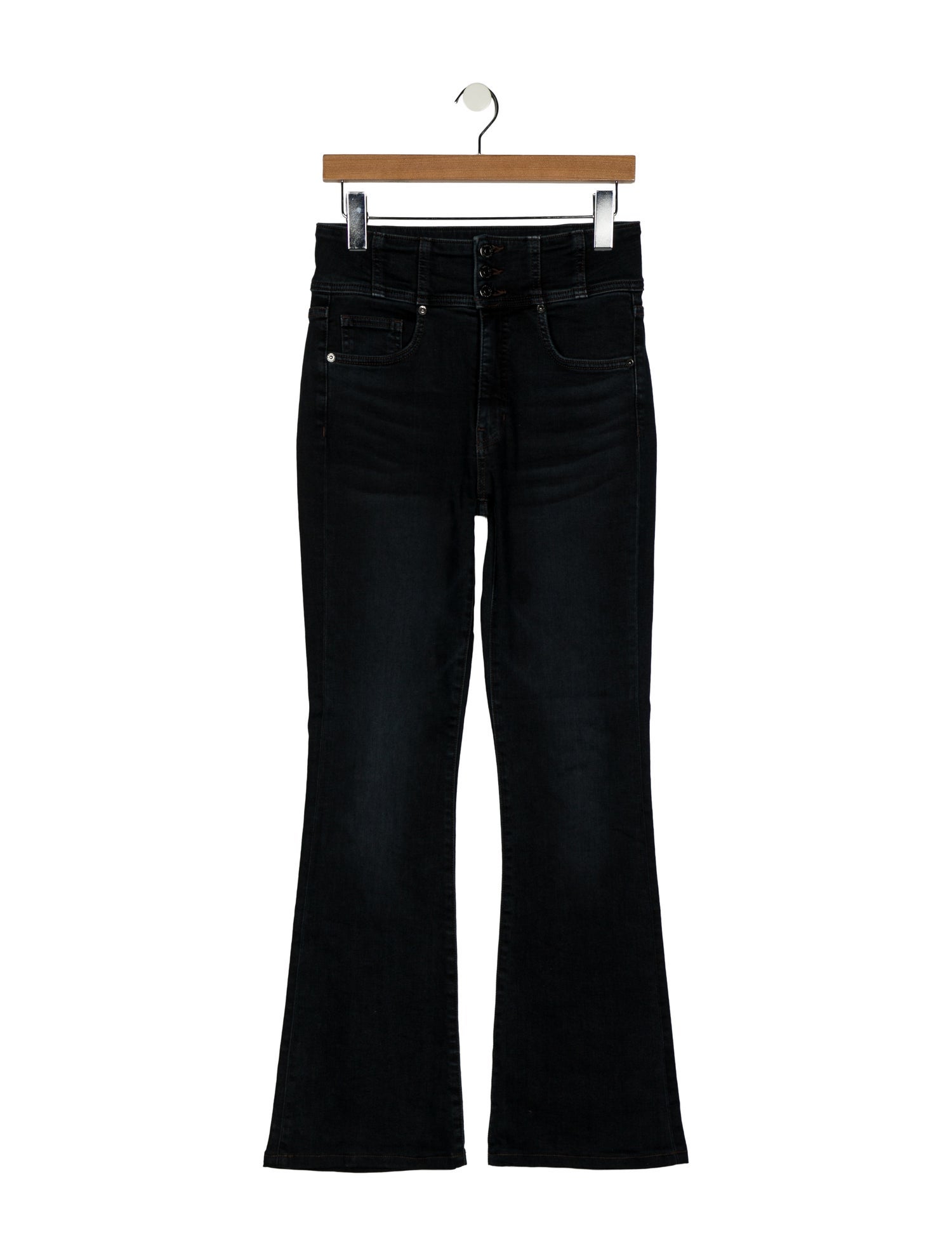 Veronica Beard High-Rise Wide Leg Jeans