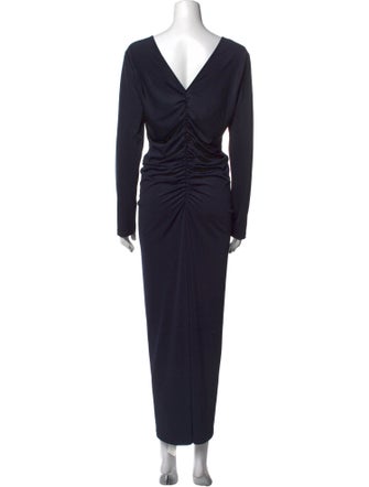 Veronica Beard V-Neck Long Dress