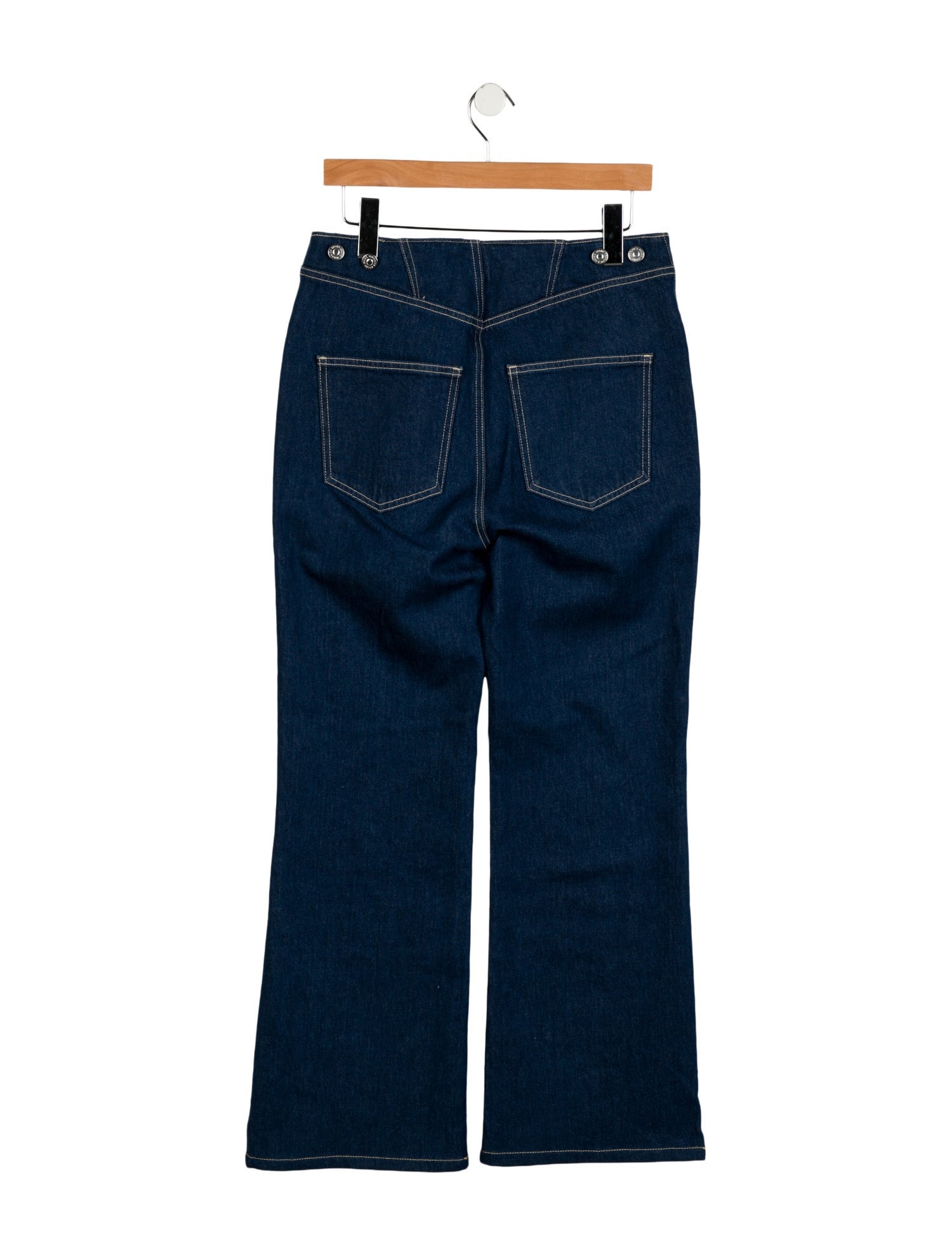Veronica Beard High-Rise Wide Leg Jeans