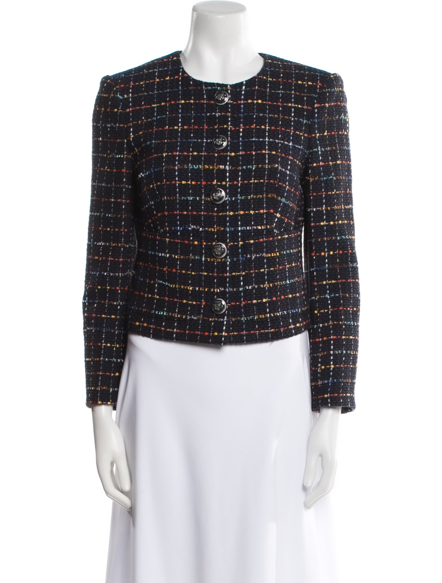 Veronica Beard Plaid Print Evening Jacket w/ Tags