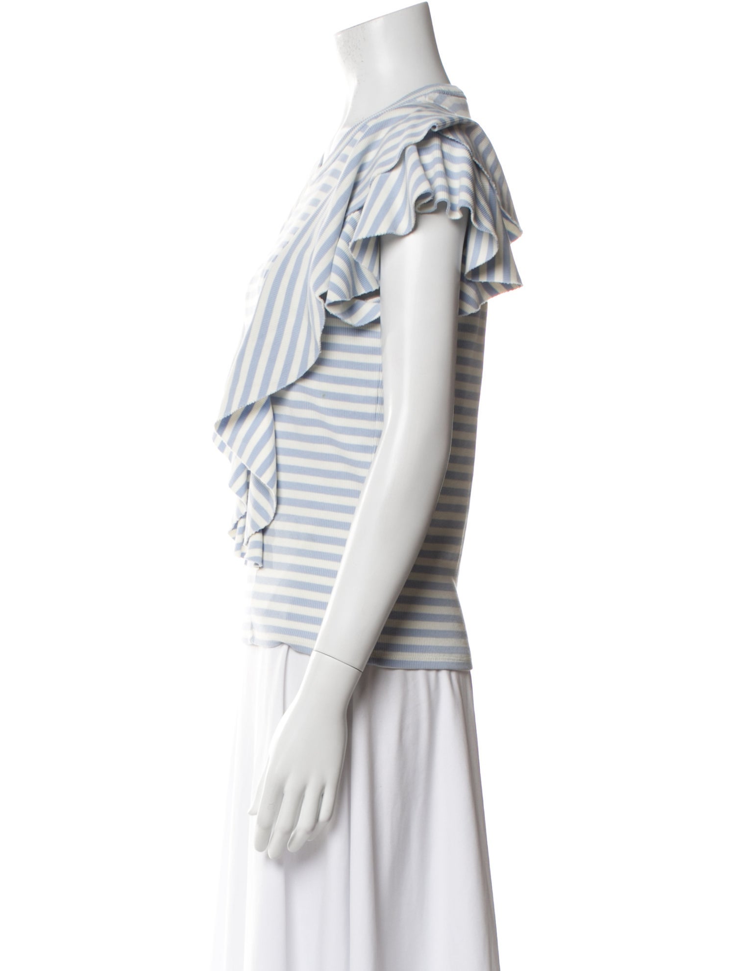 Veronica Beard Striped Crew Neck T-Shirt