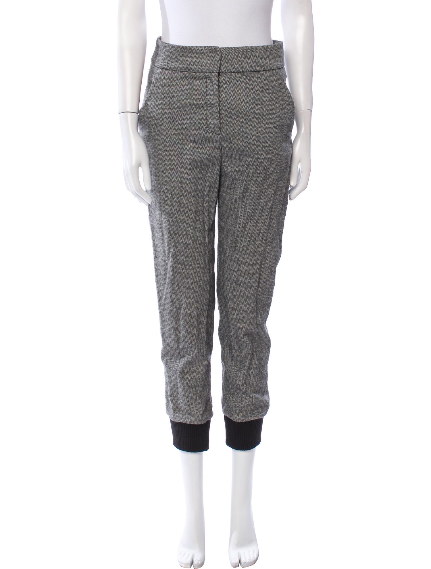 Veronica Beard Colorblock Pattern Skinny Leg Pants