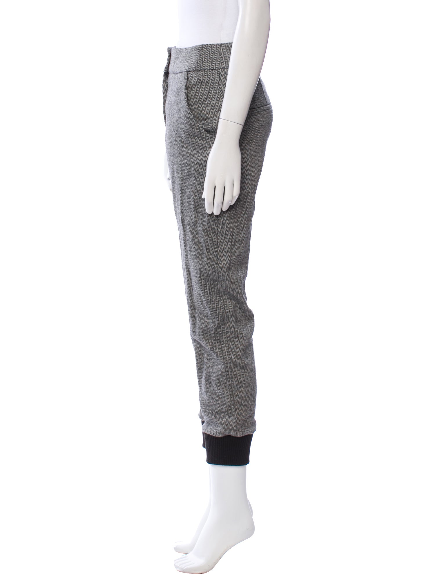 Veronica Beard Colorblock Pattern Skinny Leg Pants