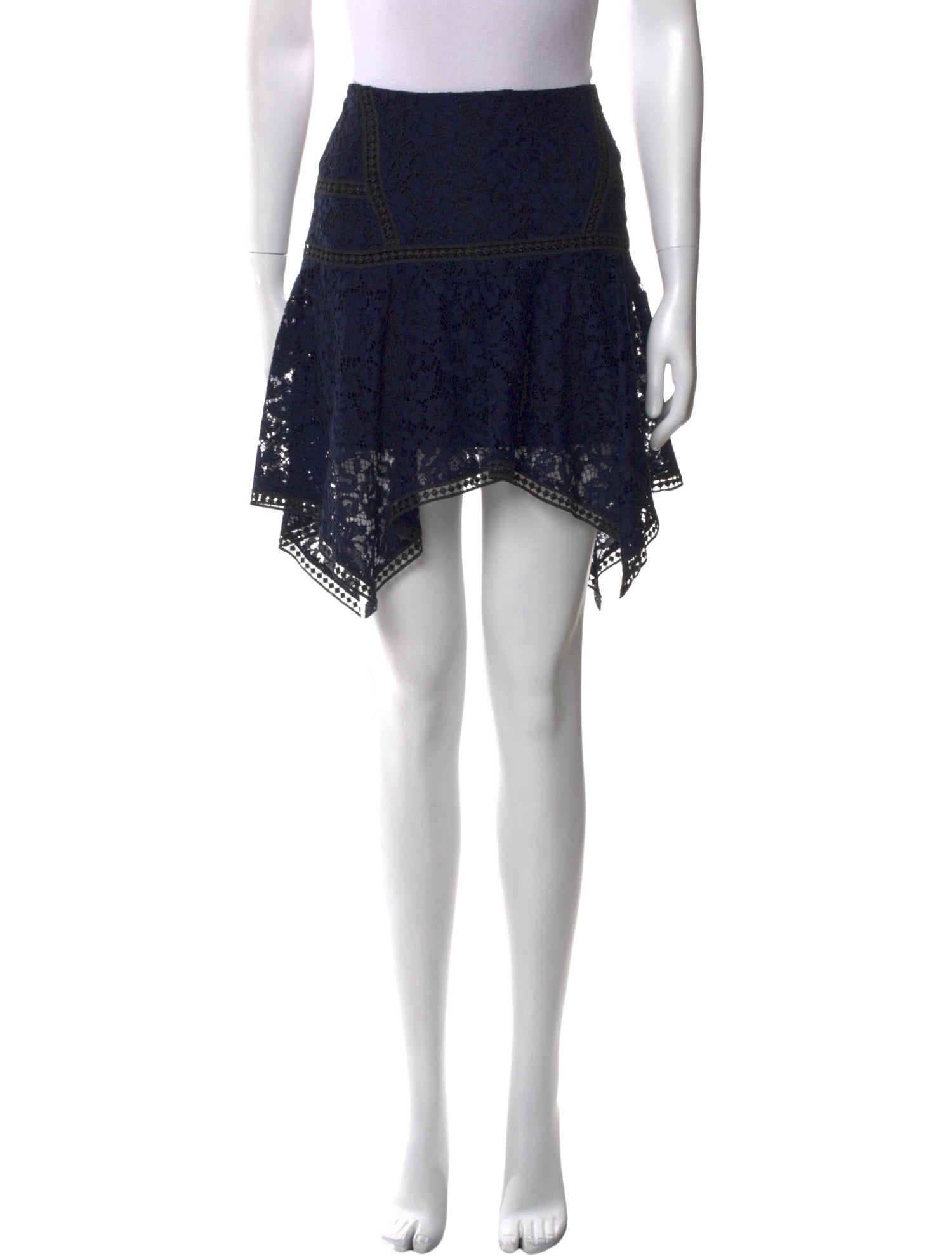 Veronica Beard Lace Pattern Knee-Length Skirt